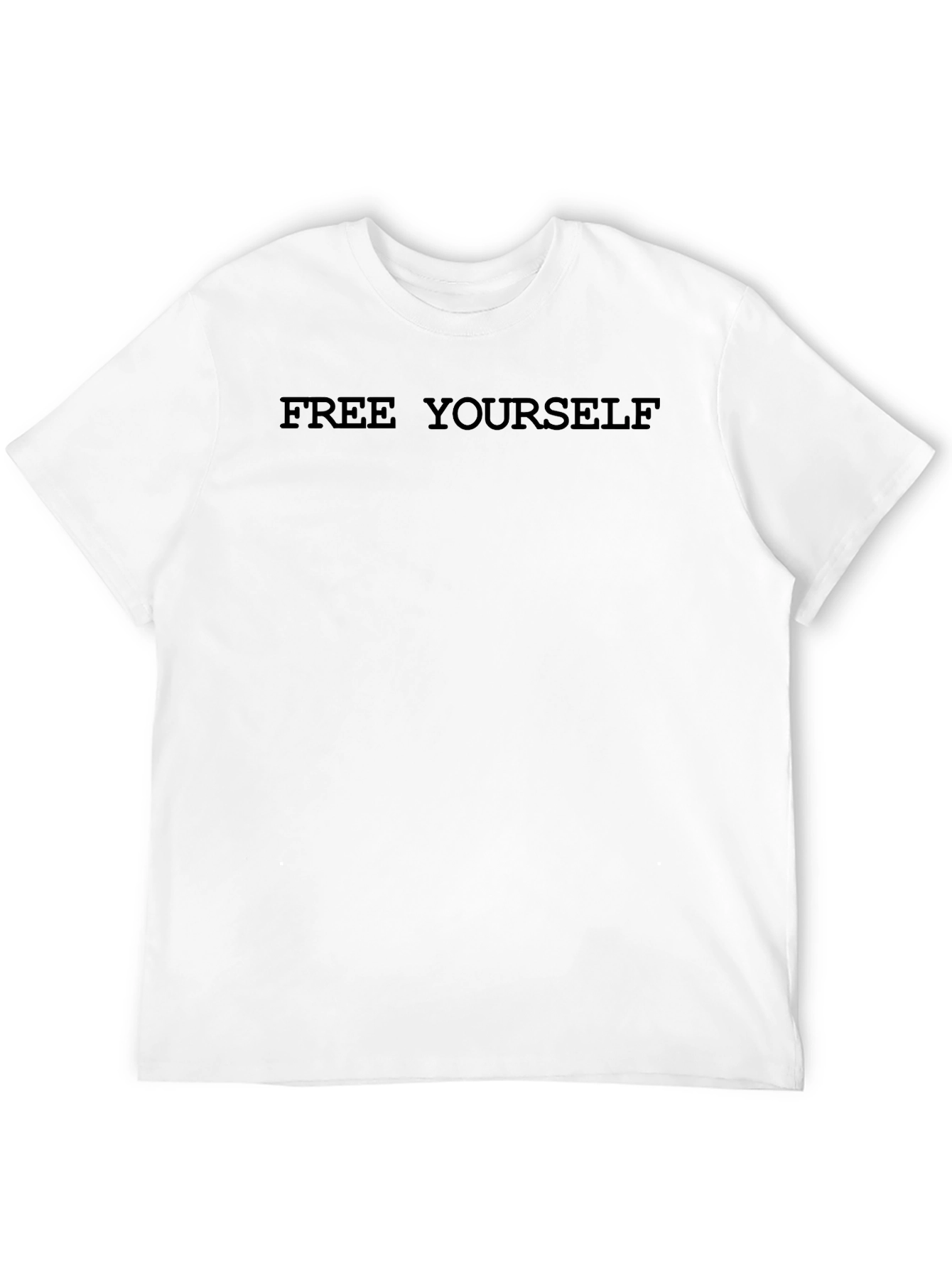 Black Free Yourself Black T-Shirt - Classic Fit view 12