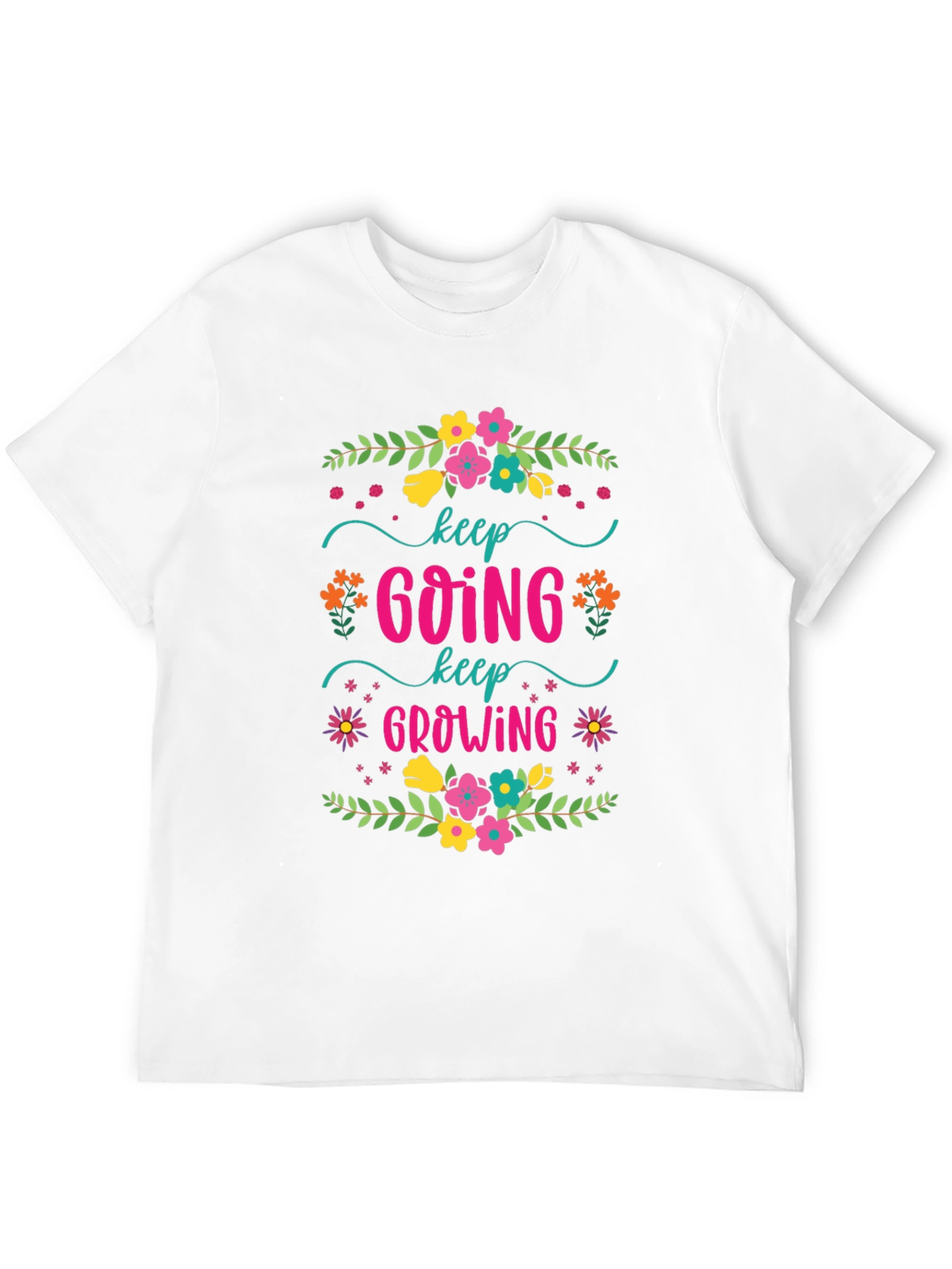 Black Keep Going Keep Growing Graphic Tee view 12