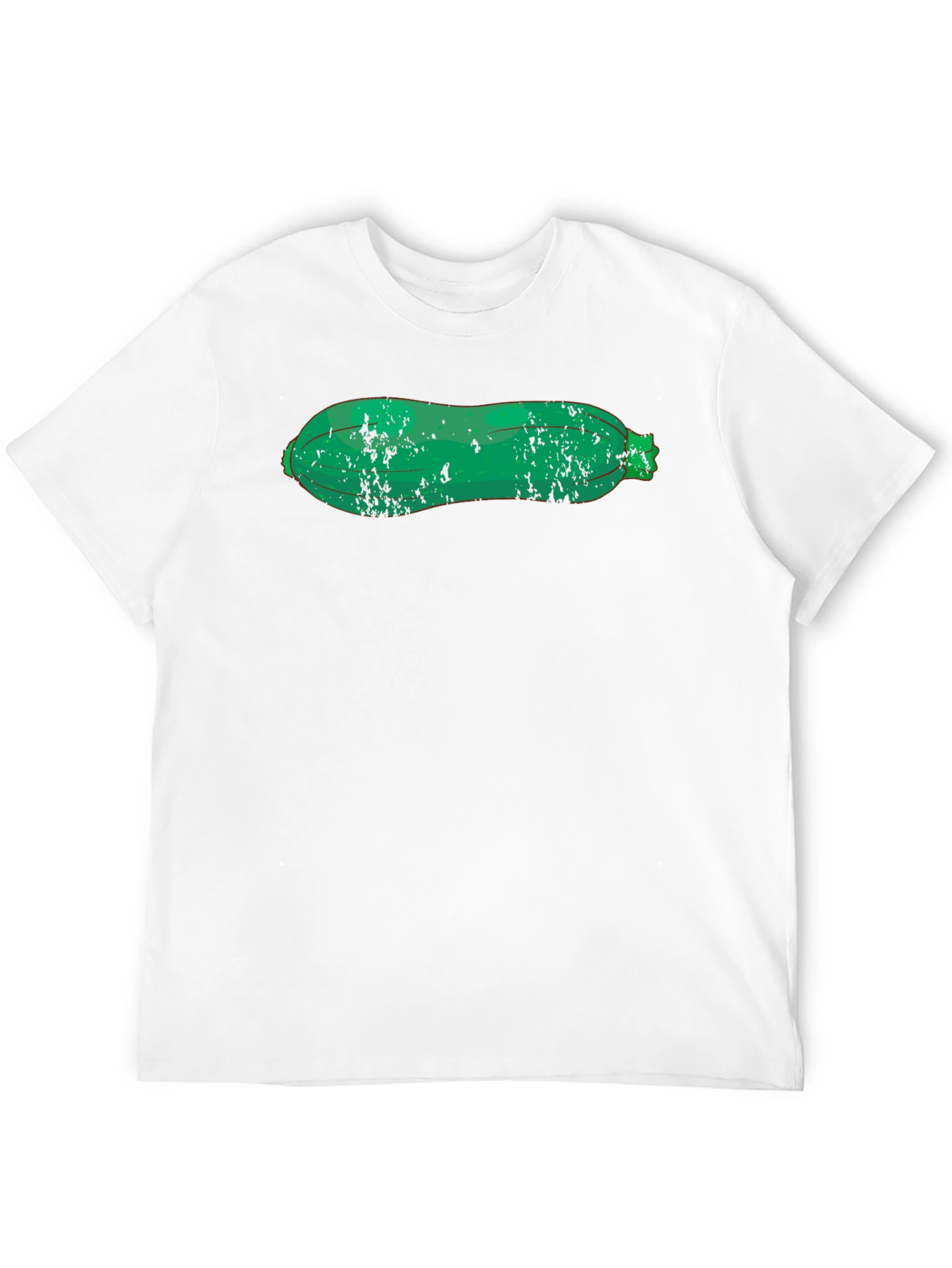 Black Zucchini Graphic Tee - Black Cotton T-Shirt view 12