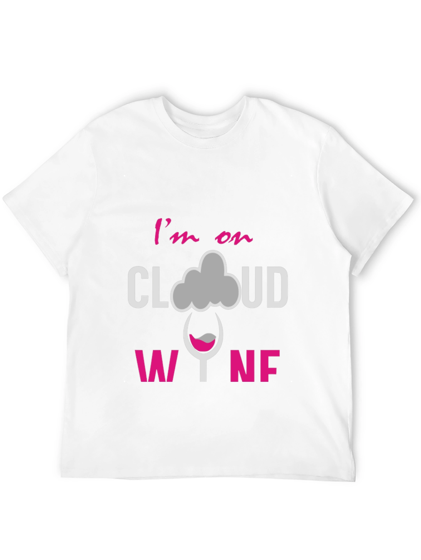 Black I'm on Cloud Wine Graphic T-Shirt view 12