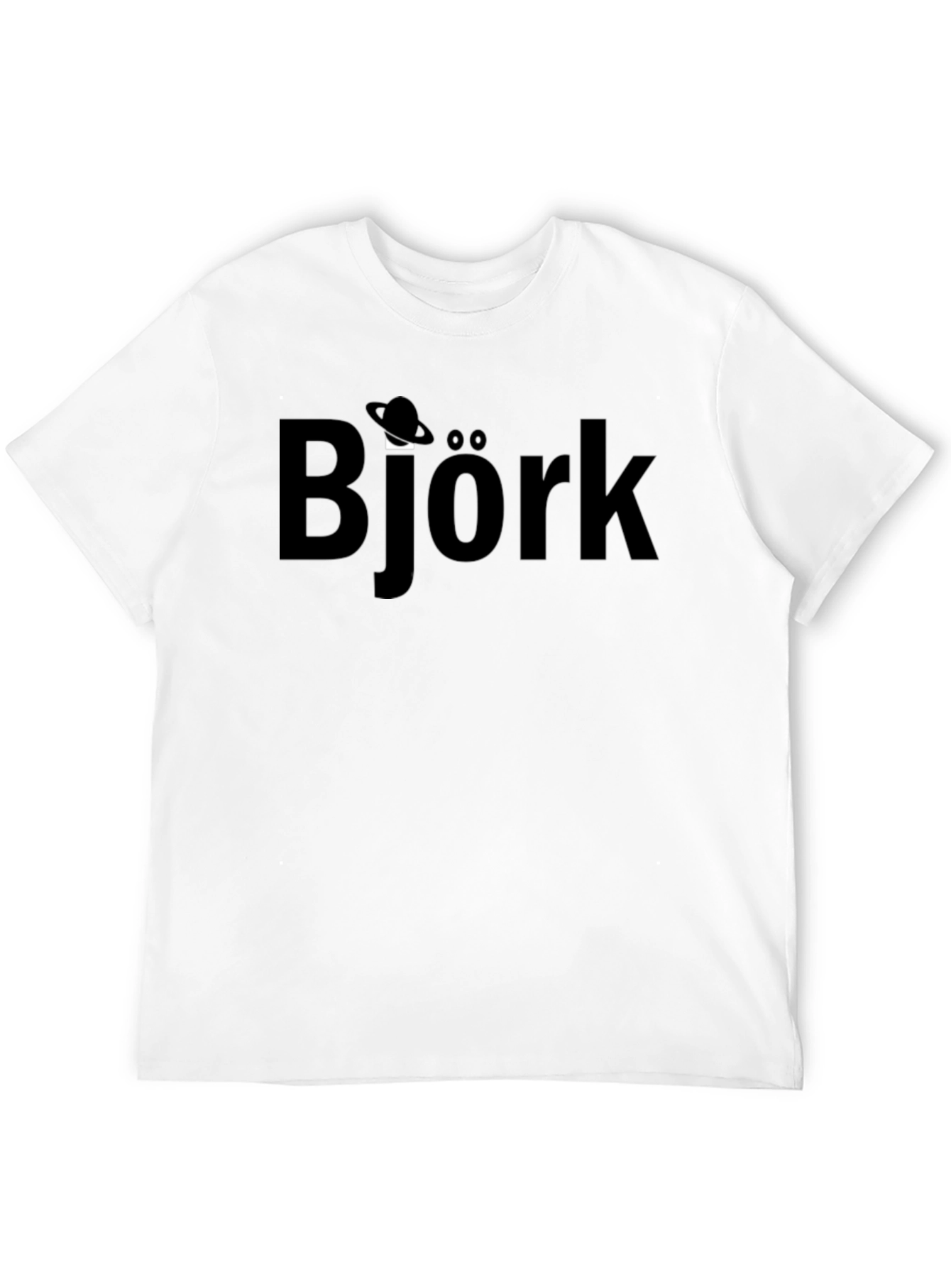 Black Bjork Graphic T-Shirt - Black Cotton Blend view 12