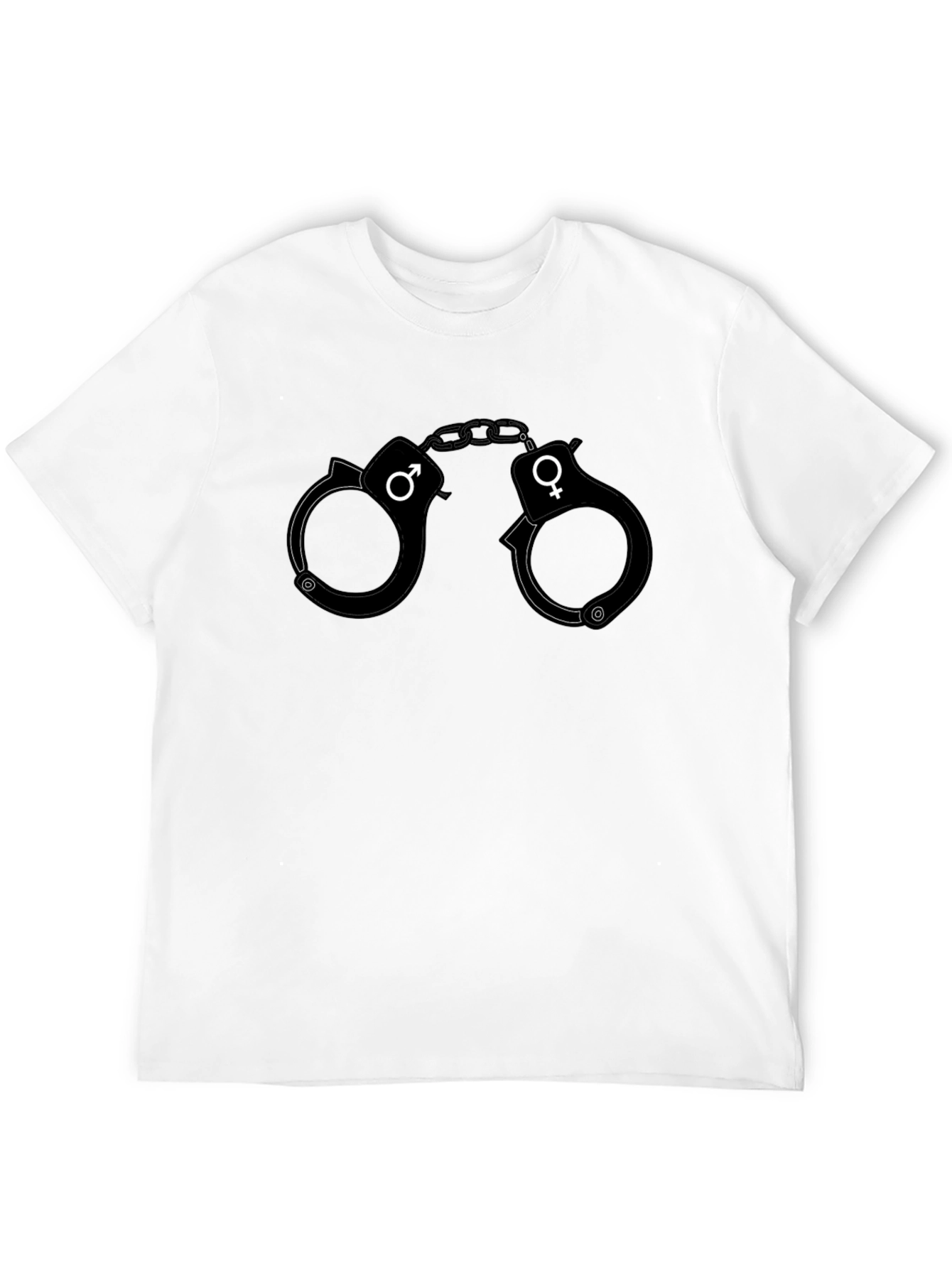 Black Handcuffs T-Shirt - Gender Symbol Design view 12