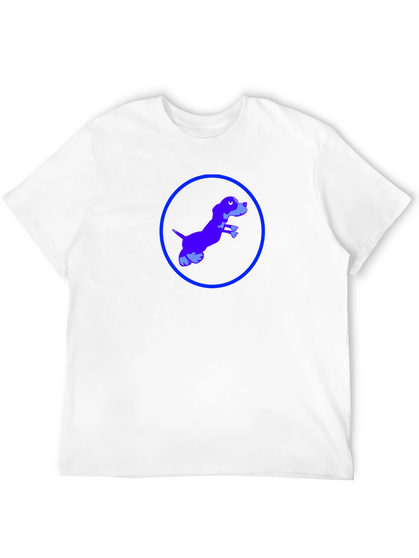 Black Dog in Circle Graphic Tee view 12