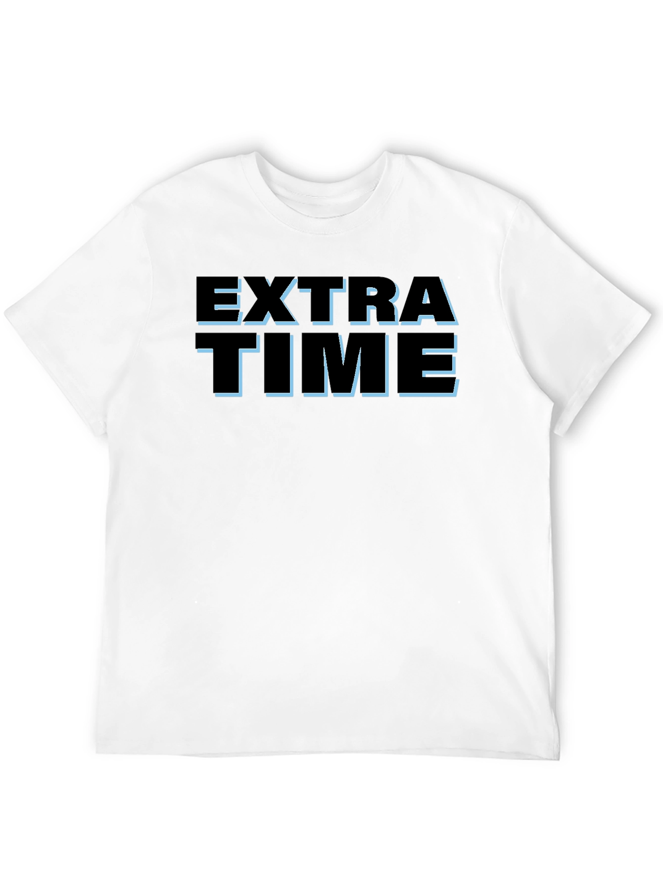 Black Extra Time Graphic T-Shirt - Black Casual Tee view 12