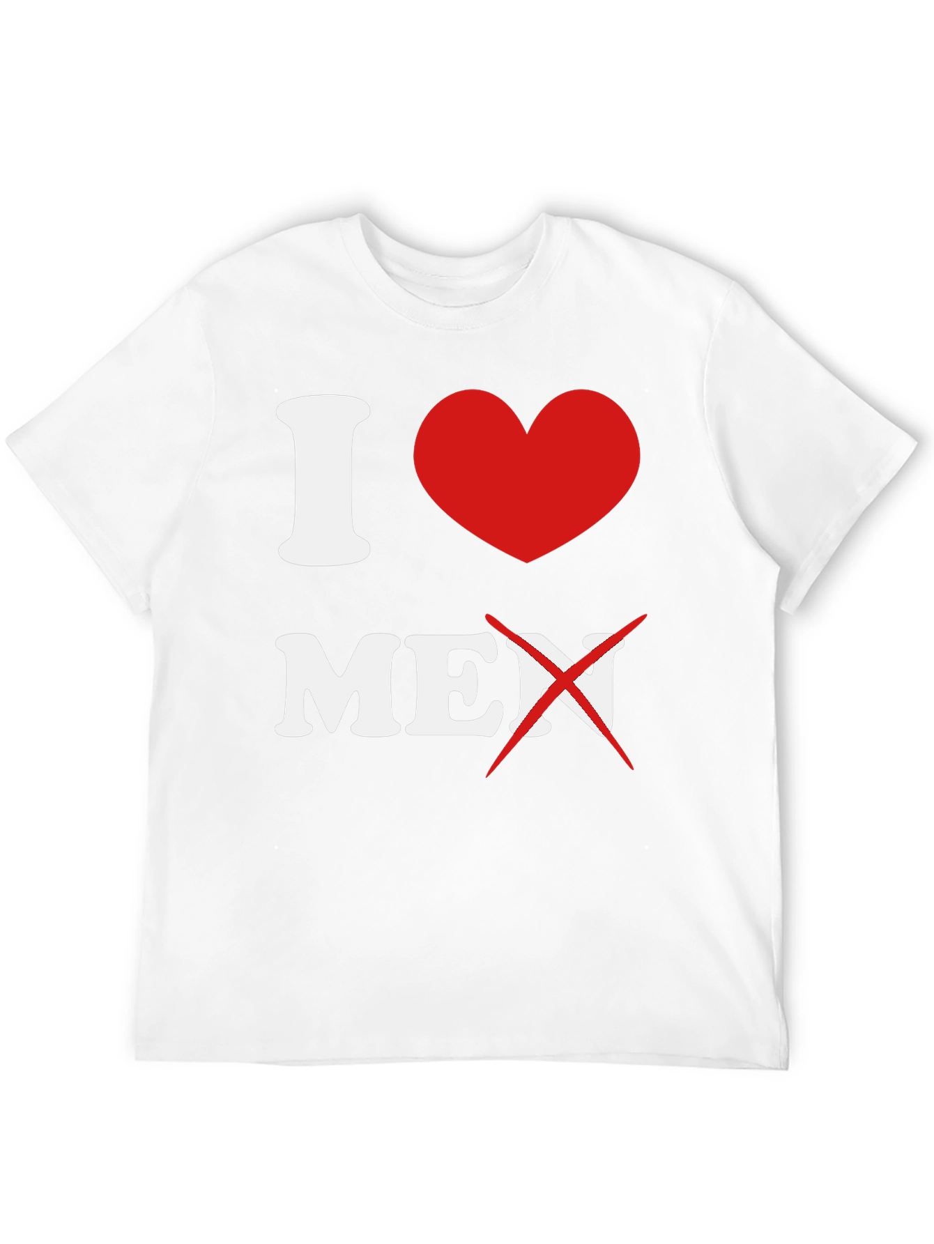 Black I Heart No Men Graphic T-Shirt view 12