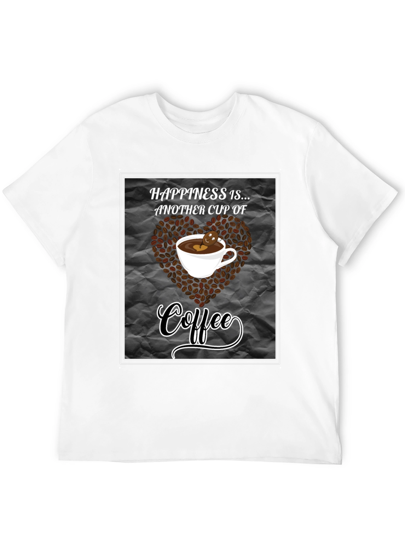Black Happiness is Coffee Black T-Shirt view 12