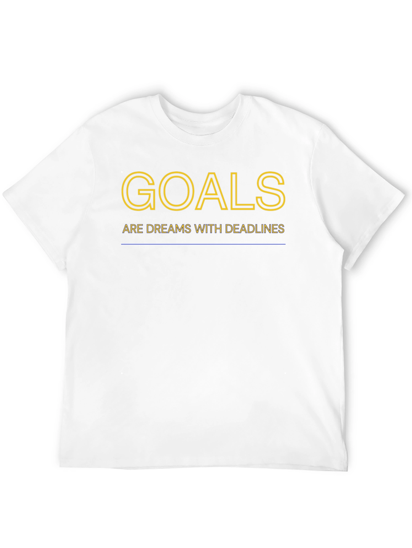Black Goals Dreams with Deadlines Black T-Shirt view 12