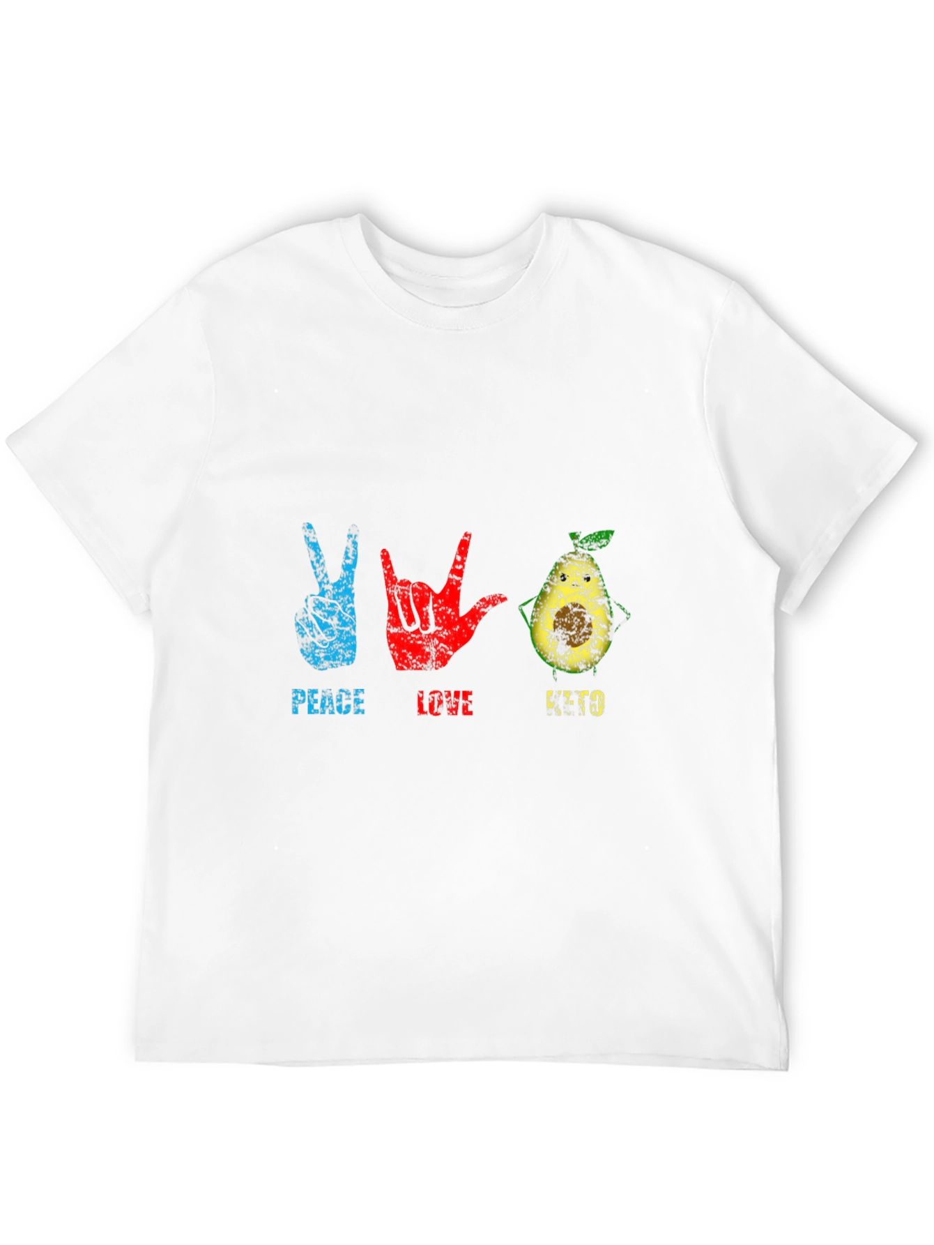 Black Peace Love Guac T-Shirt view 12