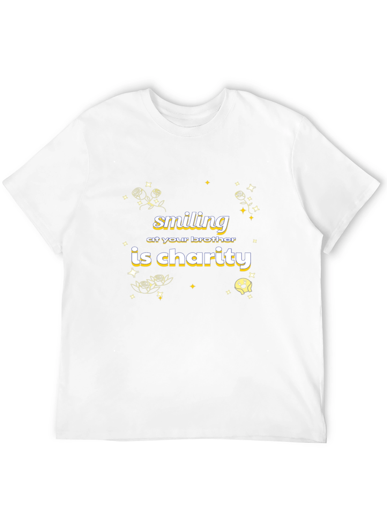 Black Smiling At Your Brother Is Charity Black T-Shirt view 12