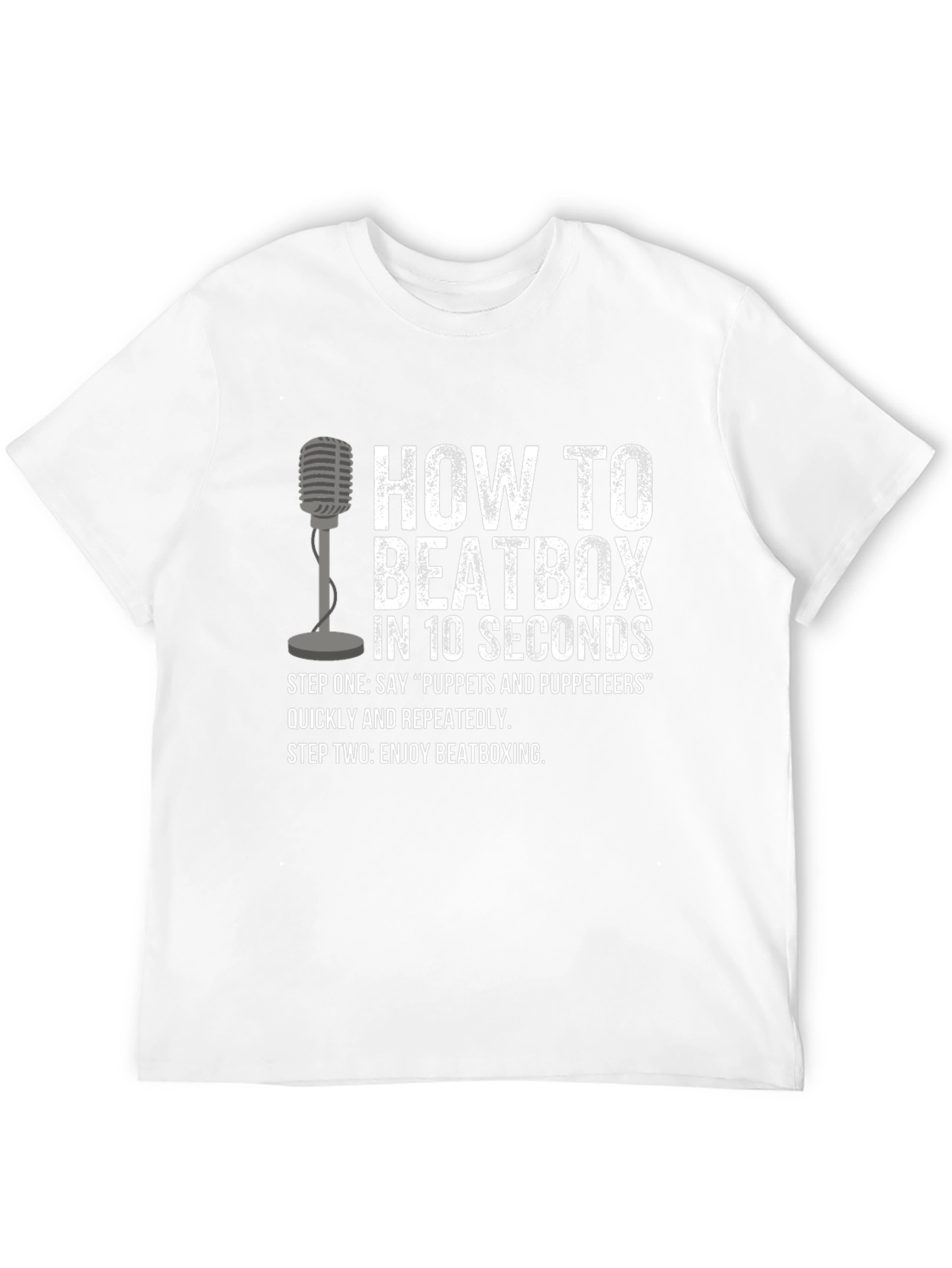 Black How To Beatbox Graphic T-Shirt view 12