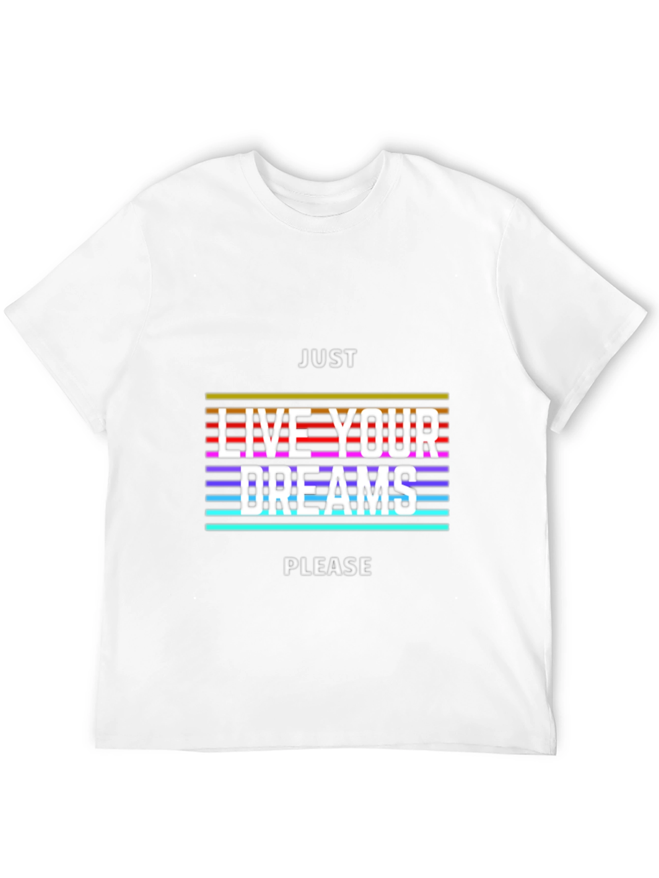 Black Just Live Your Dreams Graphic Tee view 12