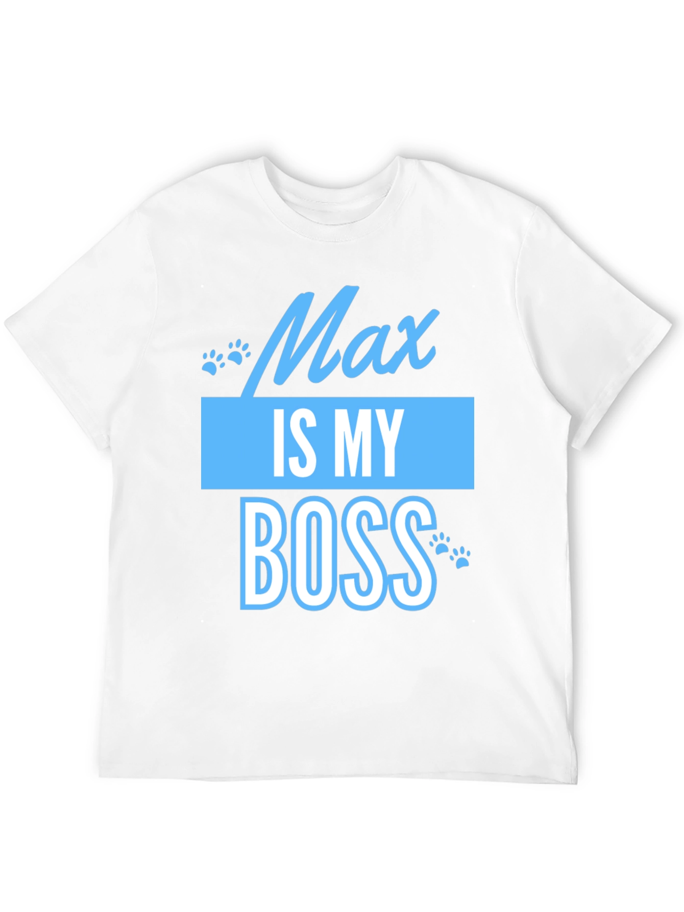 Black Max Is My Boss Funny Pet T-Shirt view 12