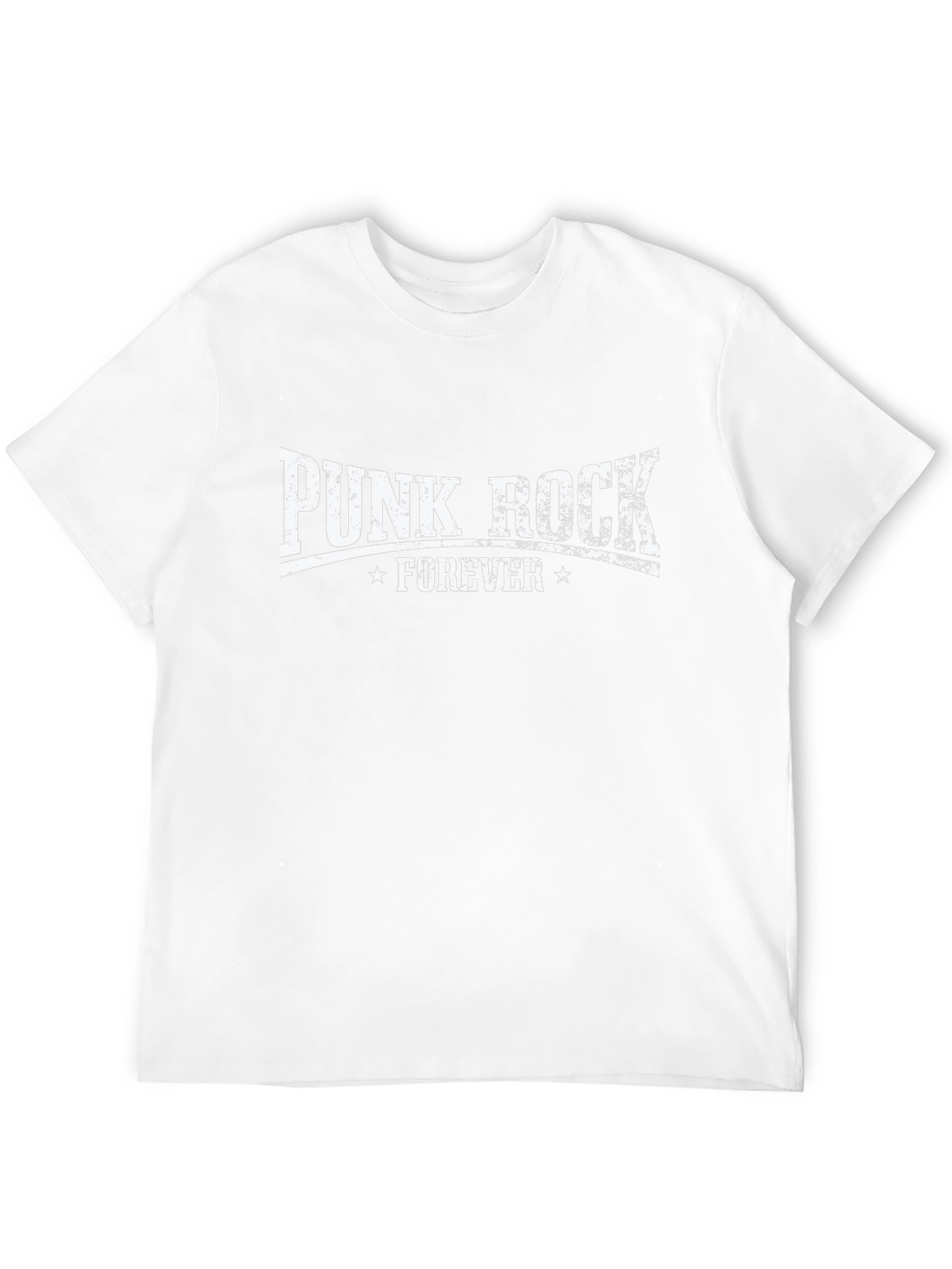 Black Punk Rock Forever Graphic Tee - Black Cotton T-Shirt view 12