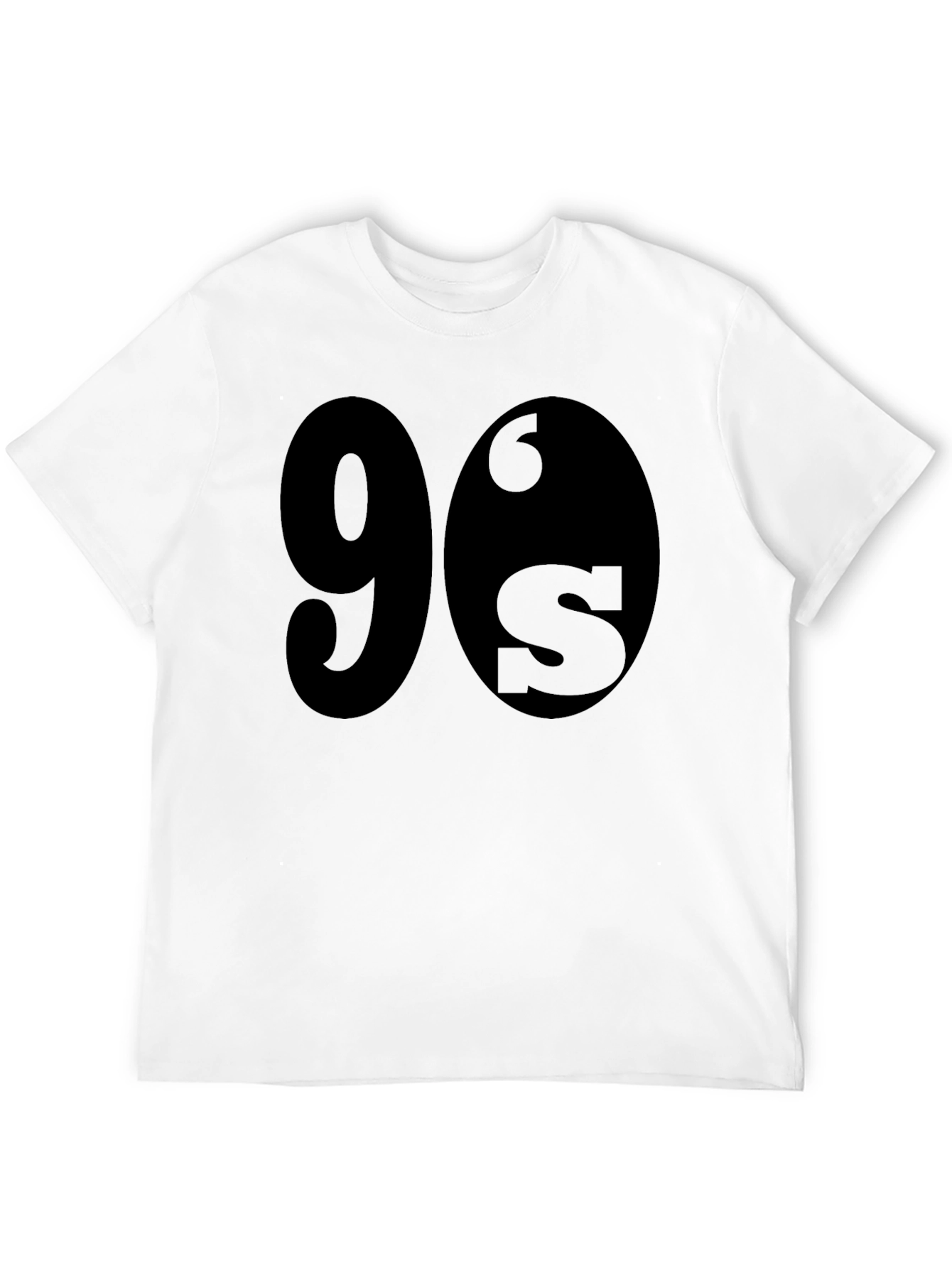 Black 90's Style Black Crewneck T-Shirt view 12