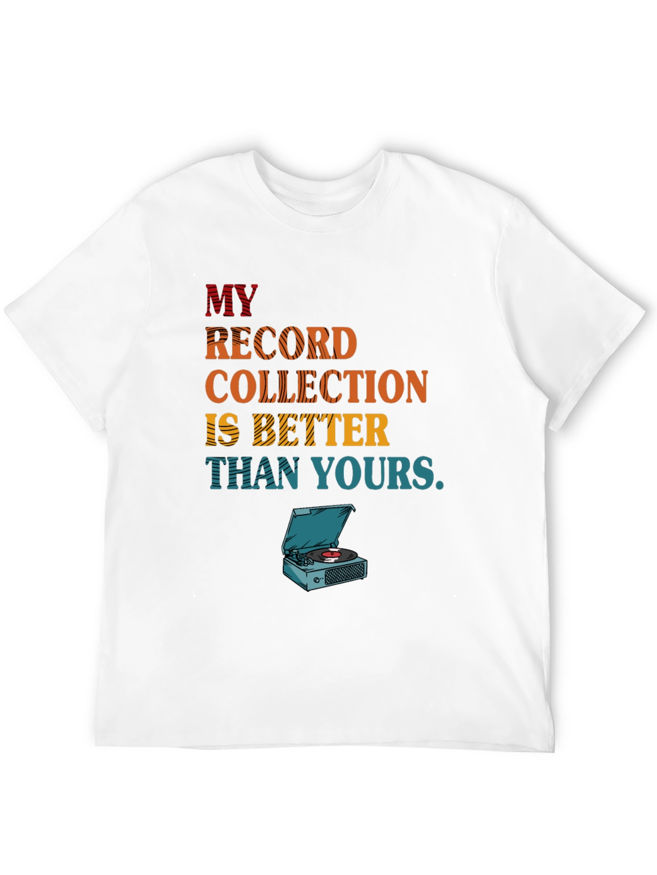 Black My Record Collection Graphic Tee view 12