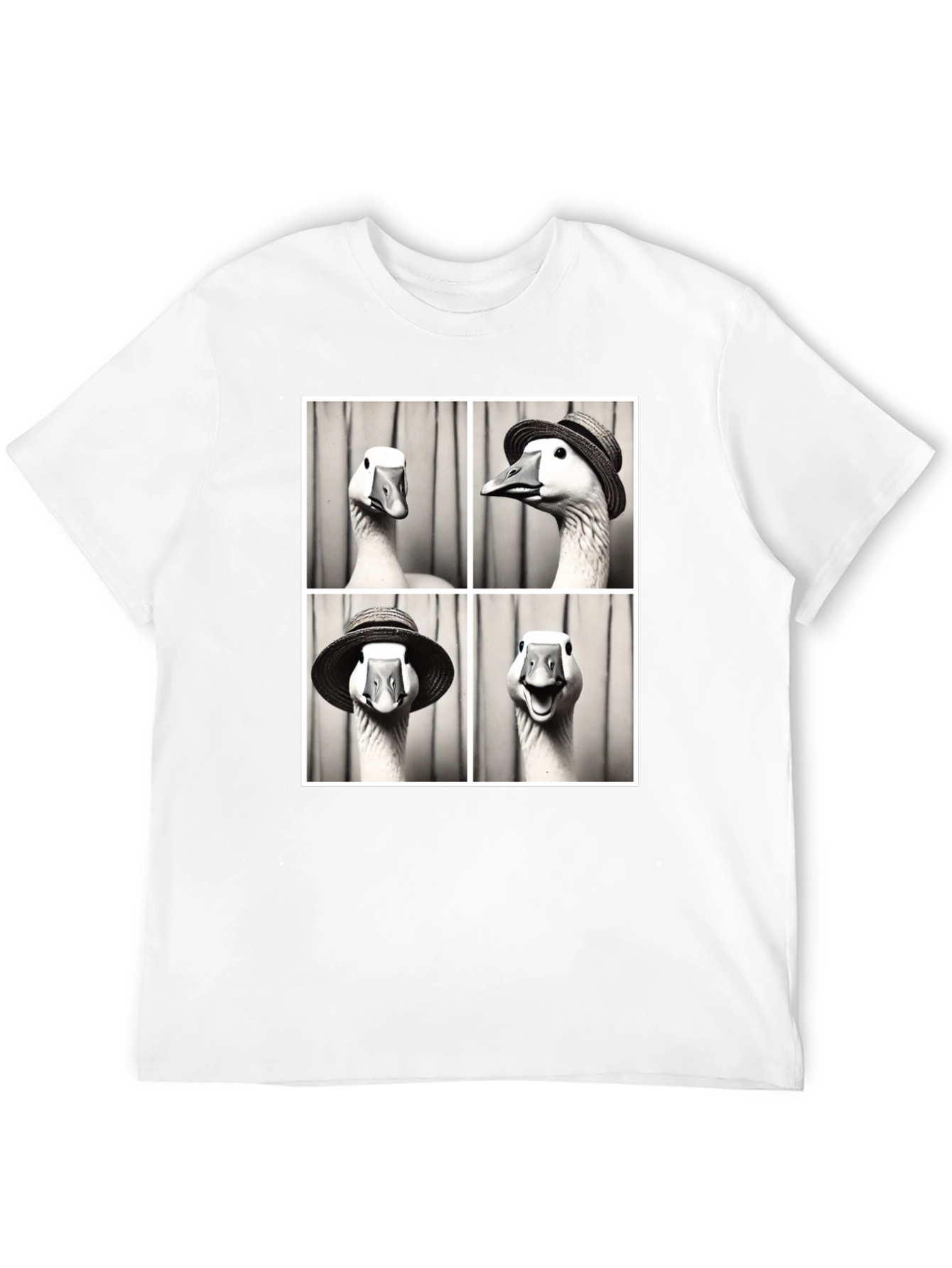 Goose Photo Booth Black T-Shirt - 12