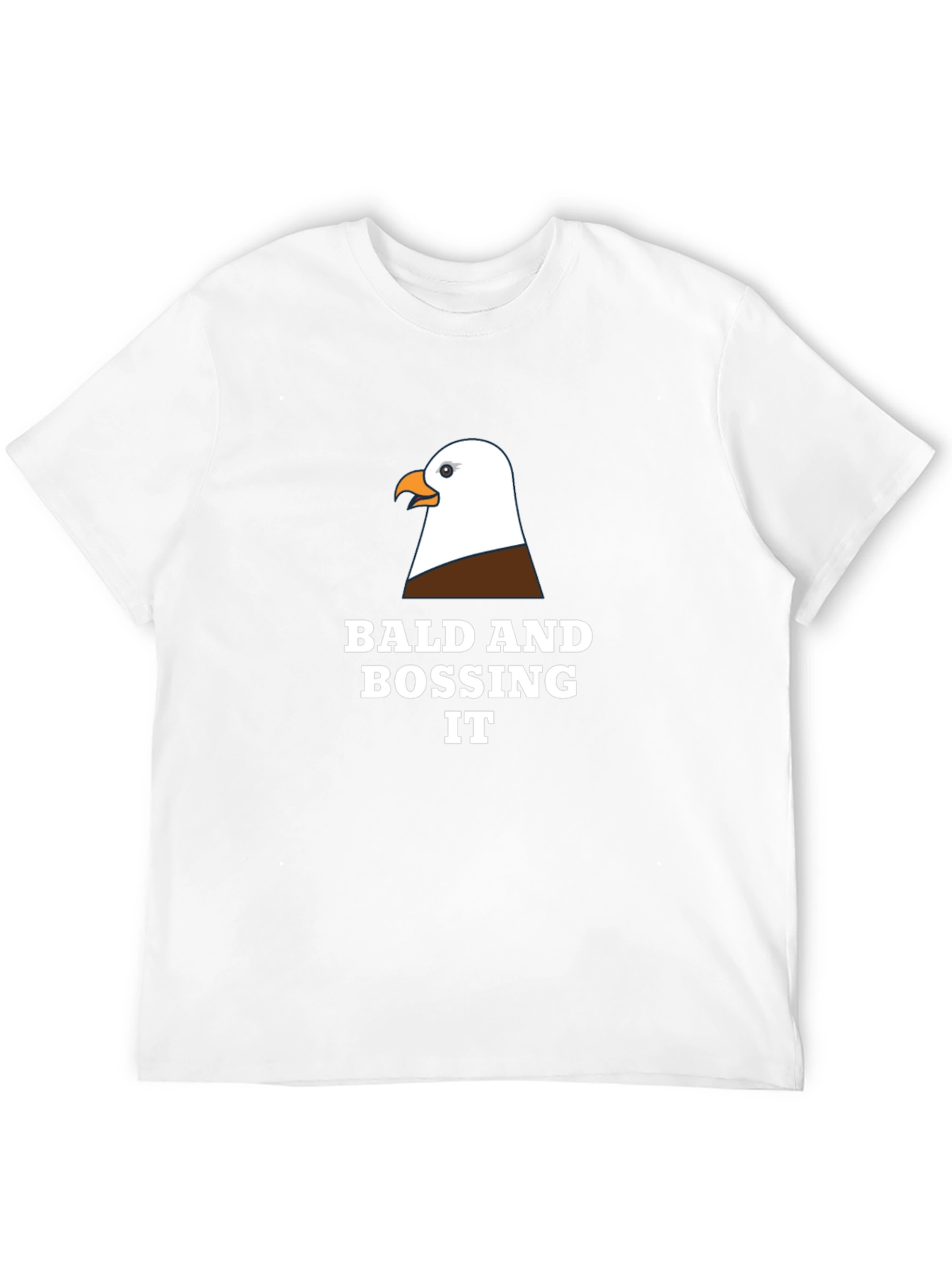 Black Bald Eagle Boss T-Shirt - Funny Graphic Tee view 12
