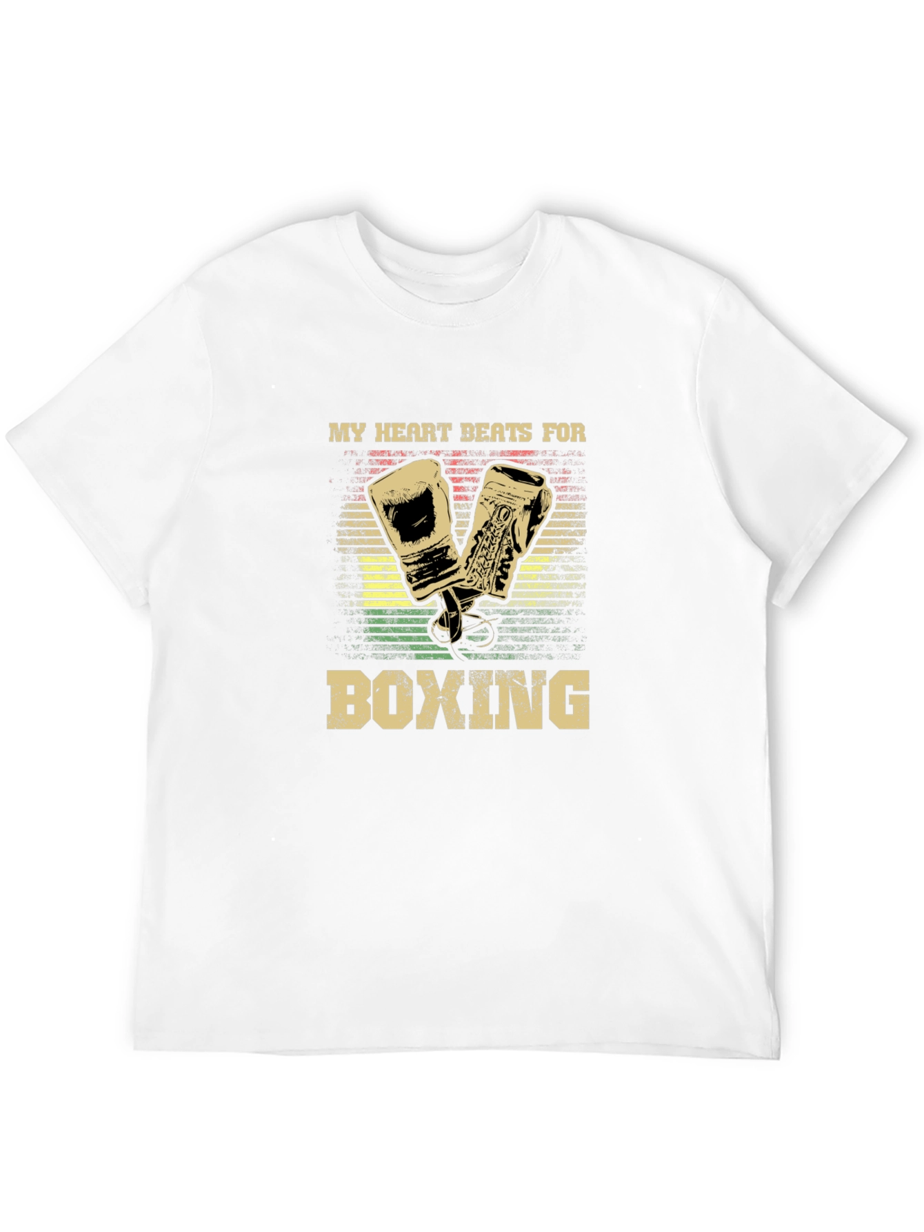 Black My Heart Beats For Boxing Graphic Tee view 12