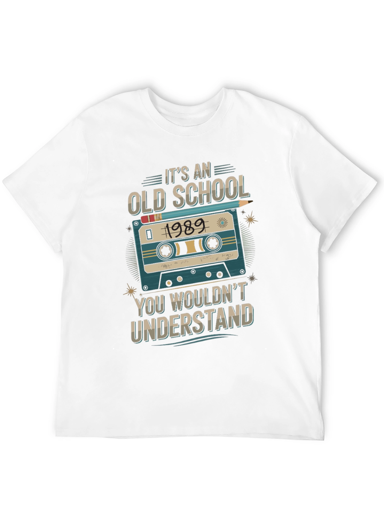 Black Old School 1989 Cassette Graphic Tee view 12