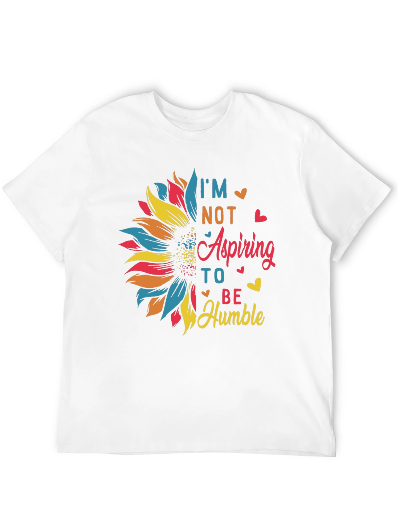 Black I'm Not Aspiring To Be Humble Sunflower Graphic Tee view 12