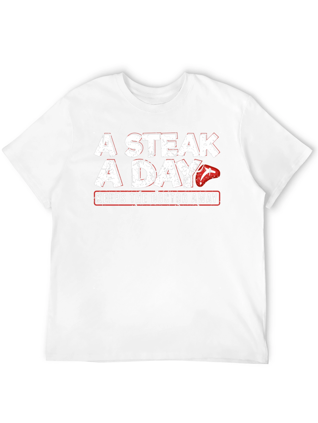 Black A Steak a Day T-Shirt - Funny Meat Lover Tee view 12