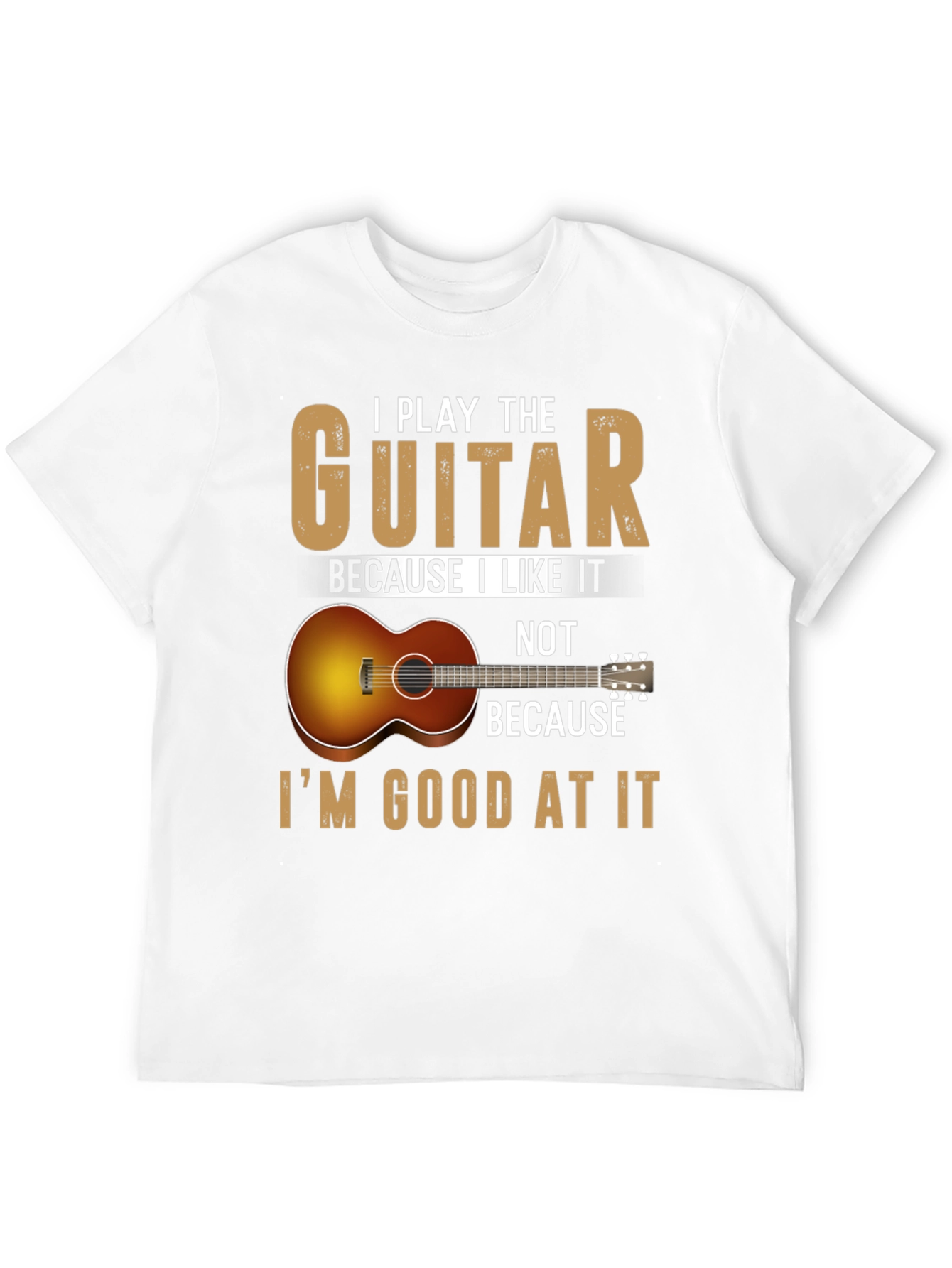 Black Guitarist Tee: I Play Because I Like It view 12