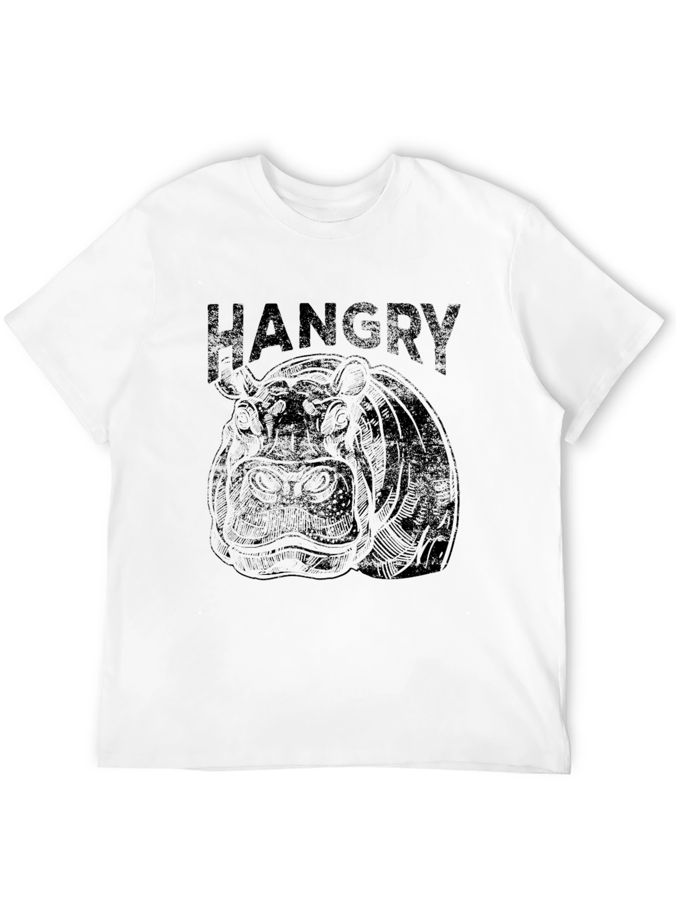 Black Hangry Graphic Tee - Black Cotton Blend view 12