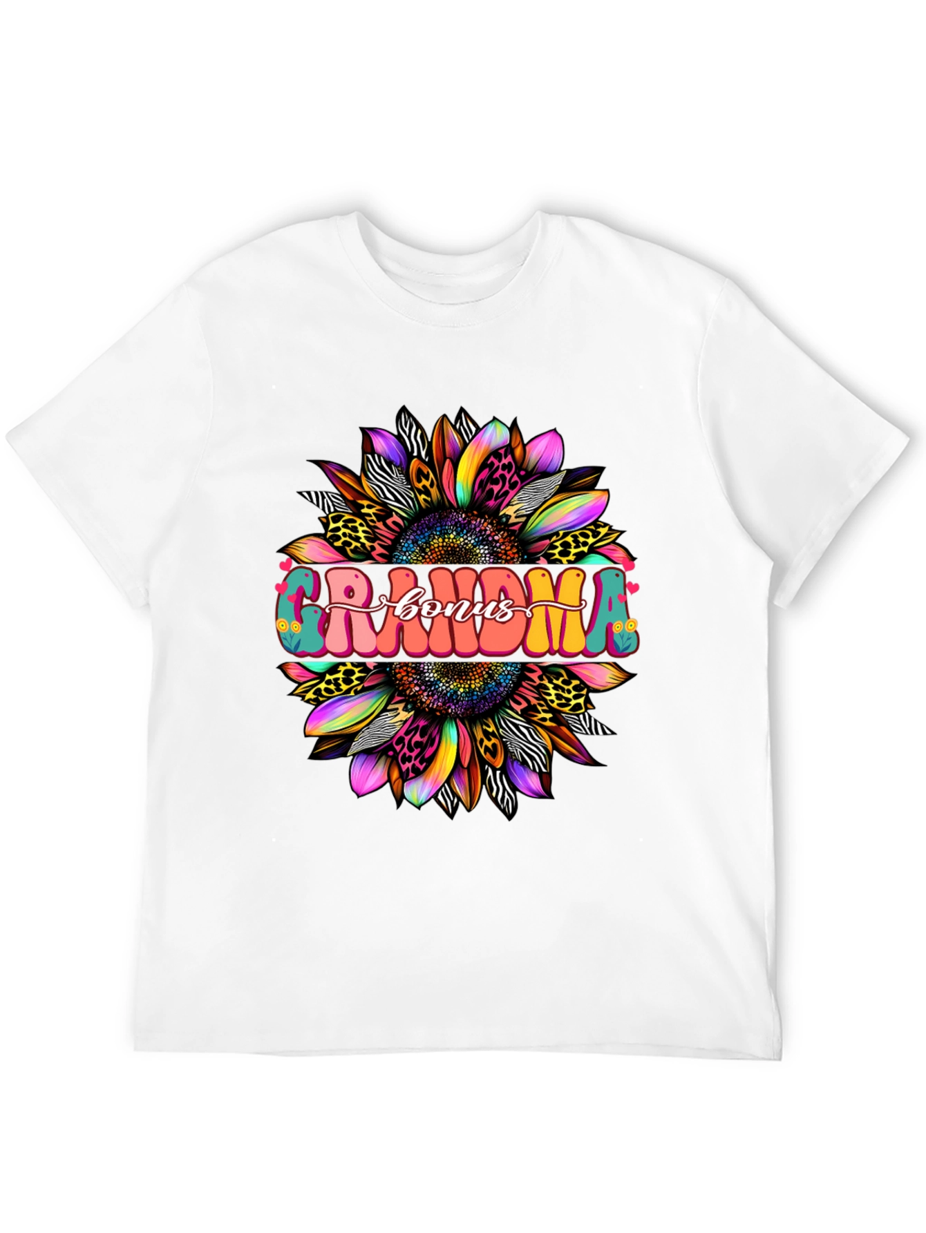 Black Grandma Bonus Graphic Tee - Sunflower Design view 12