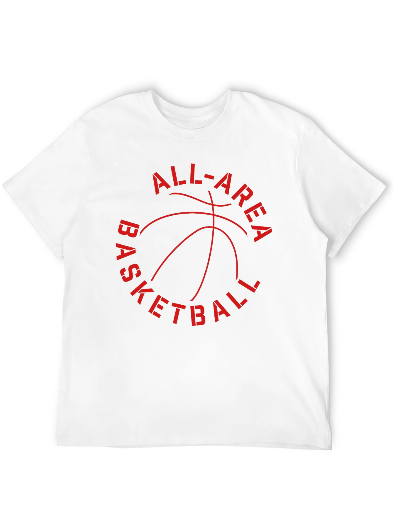 Black All-Area Basketball Graphic T-Shirt view 12