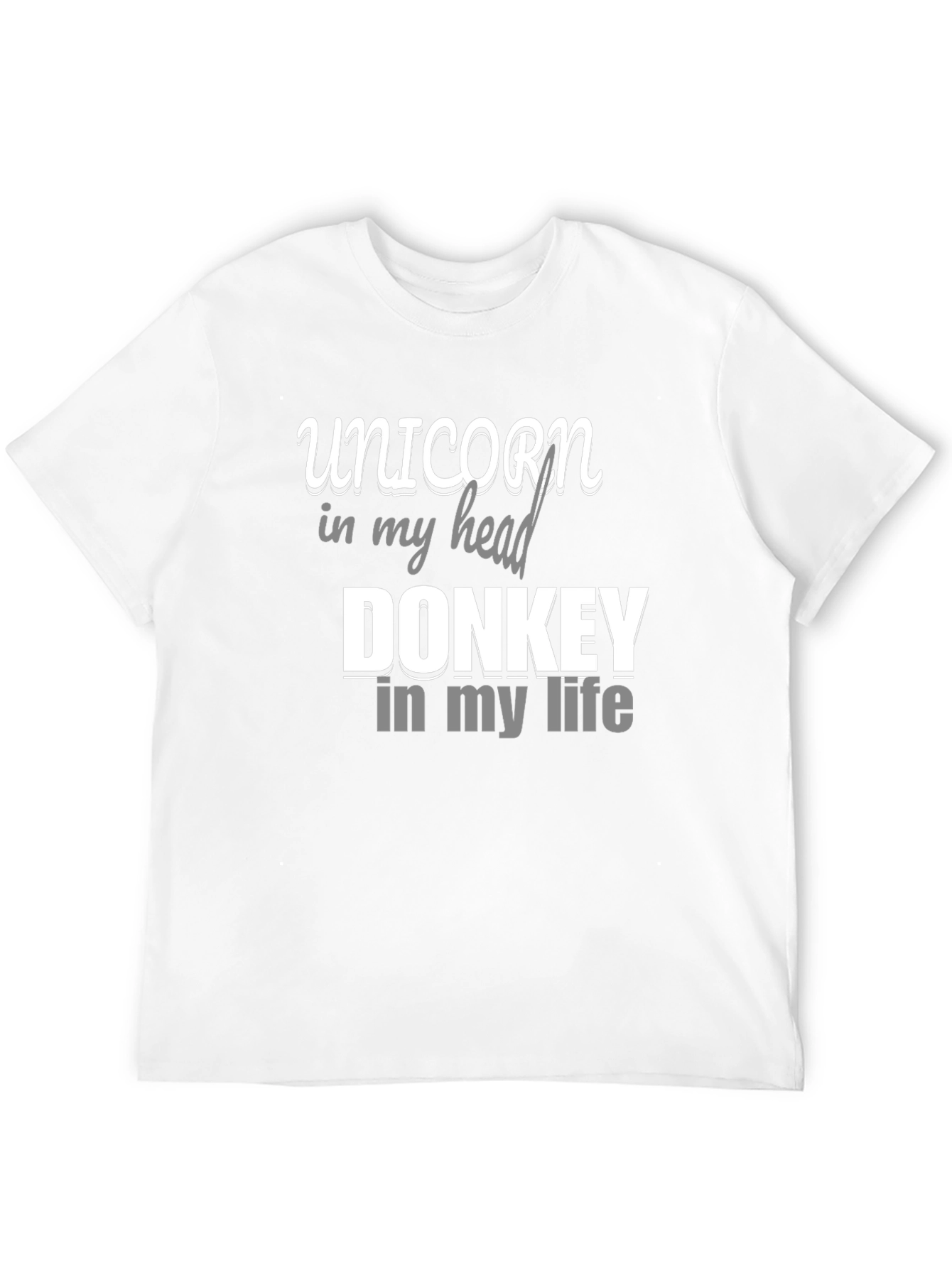 Black Unicorn Donkey T-Shirt - Funny Graphic Tee for Men view 12