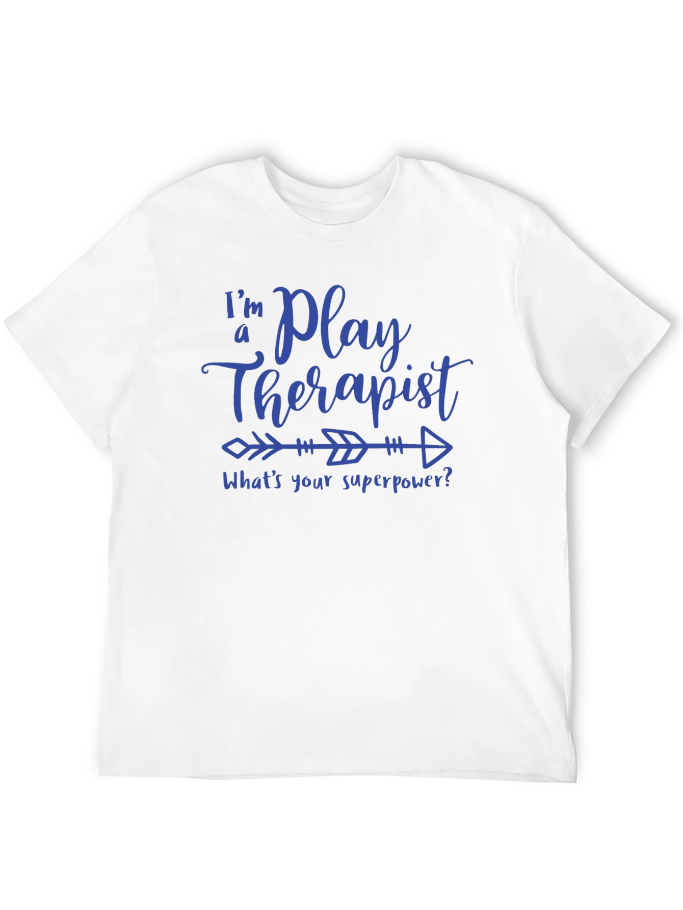 Black Play Therapist Superpower T-Shirt - Fun & Unique Gift view 12