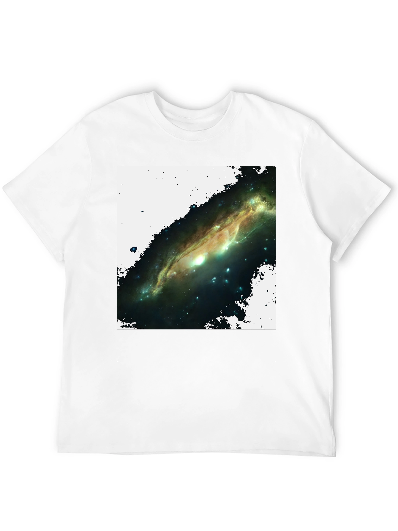 Black Galaxy Graphic T-Shirt - Black Cotton Blend view 12