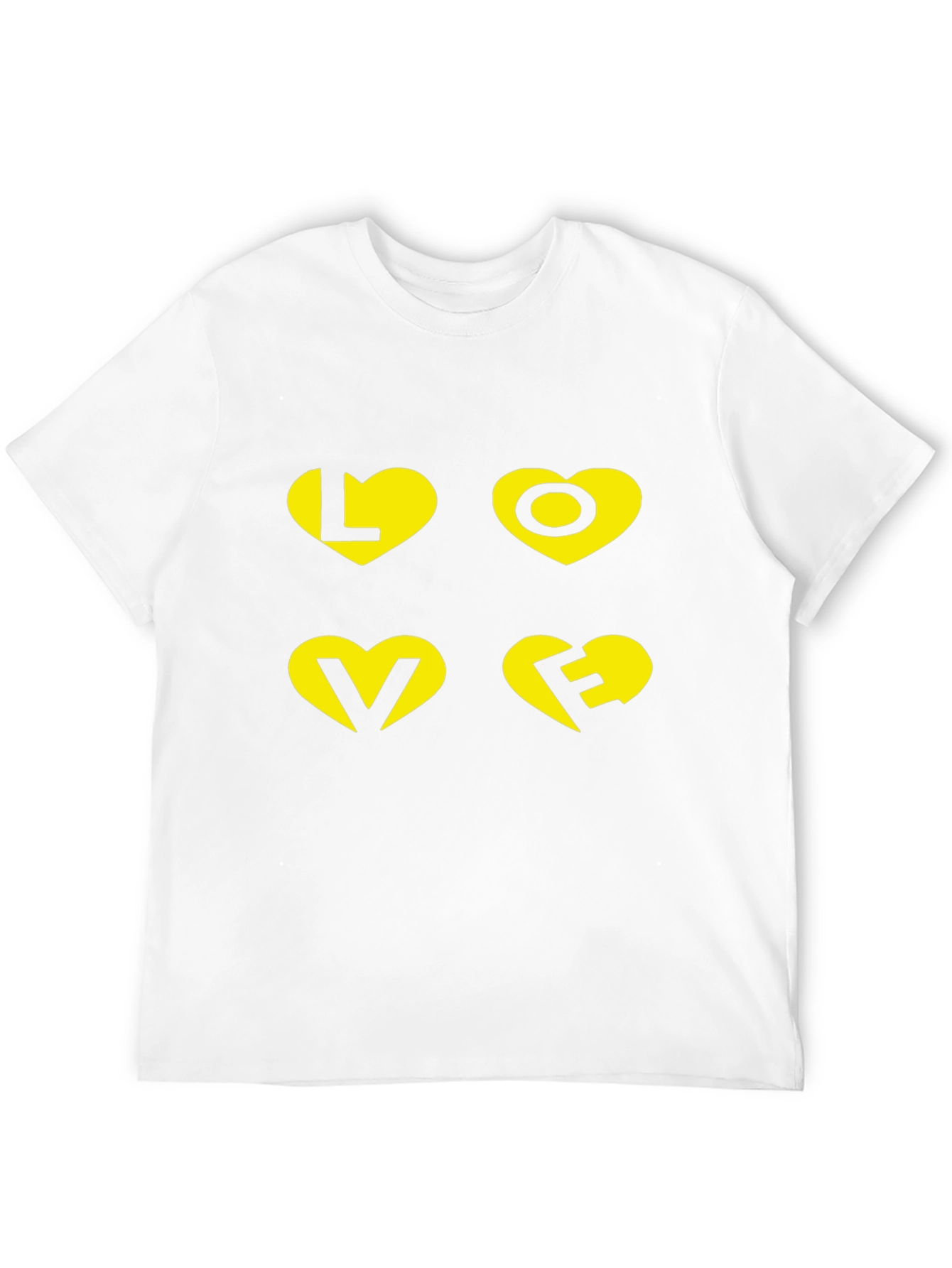 Black LOVE Graphic Print Black T-Shirt view 12