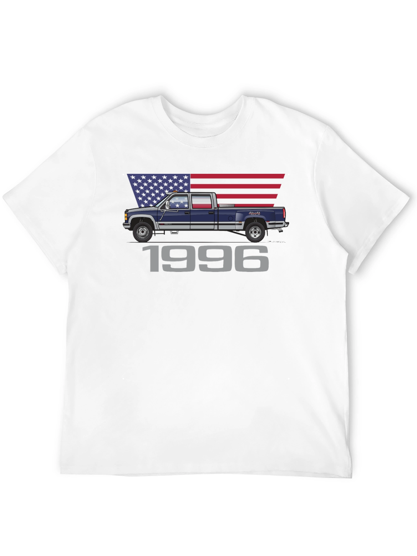 Black 1996 American Truck Graphic T-Shirt view 12