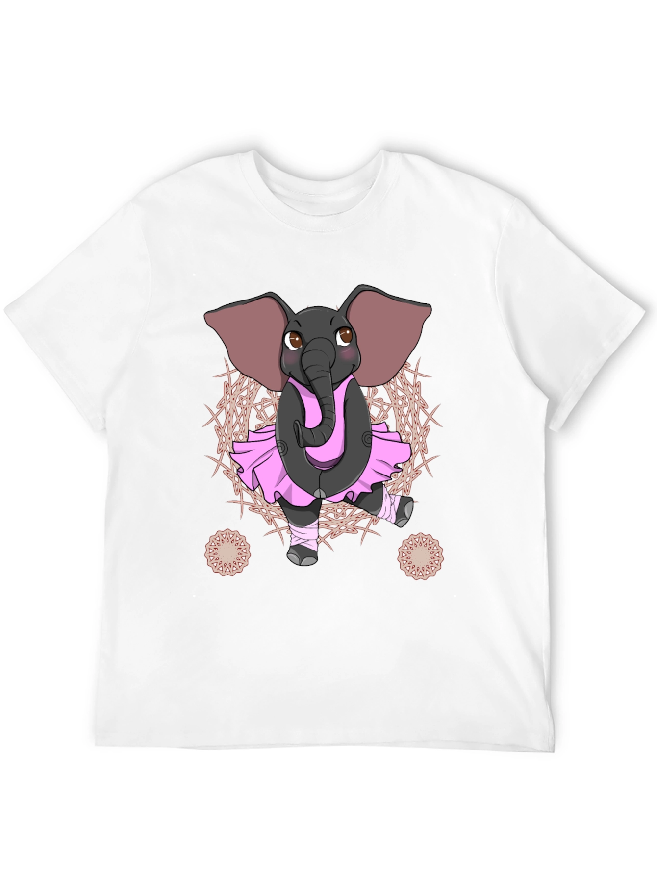 Black Elephant Ballerina T-Shirt - Men's Graphic Tee view 12