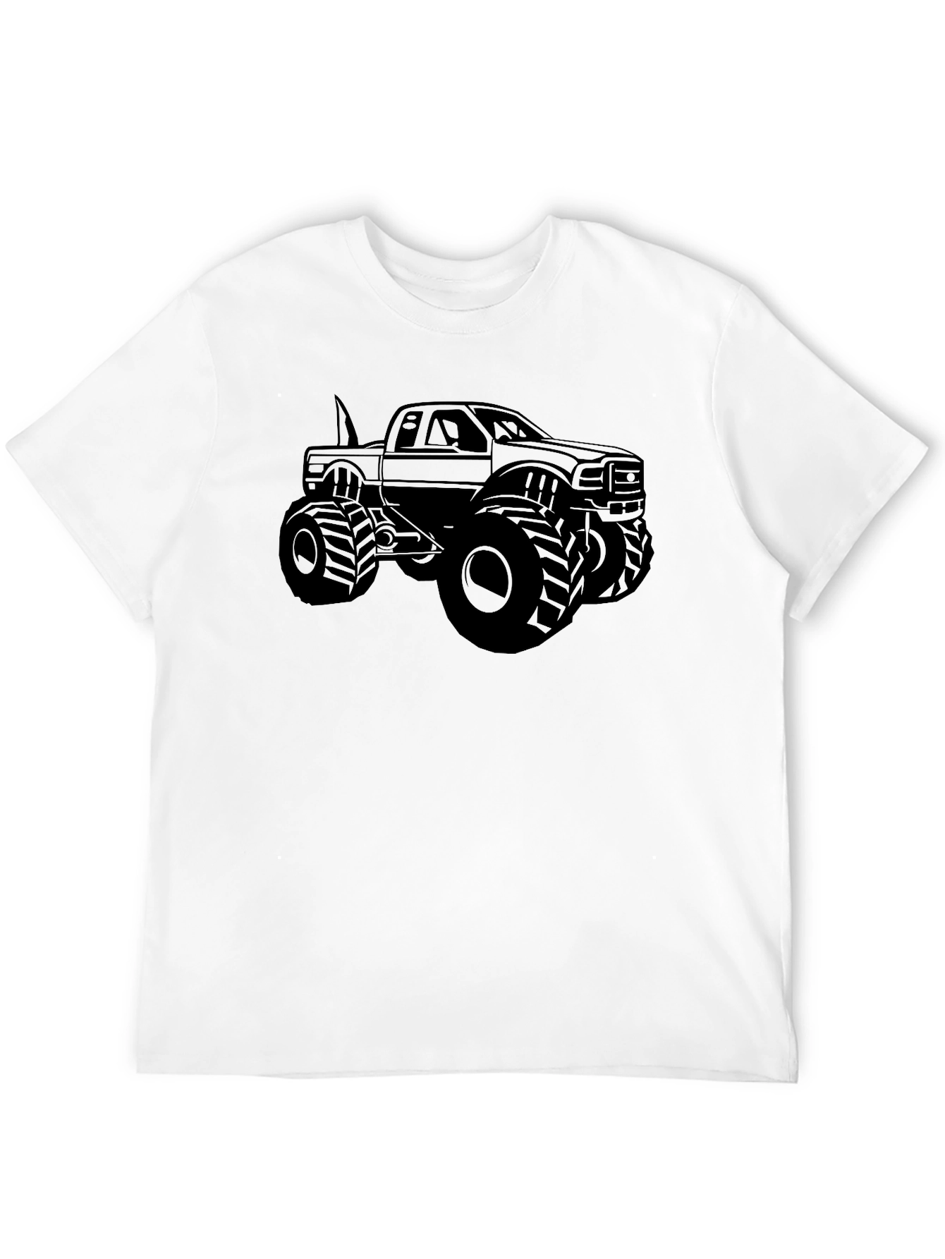 Black Monster Truck Graphic Tee - Black view 12