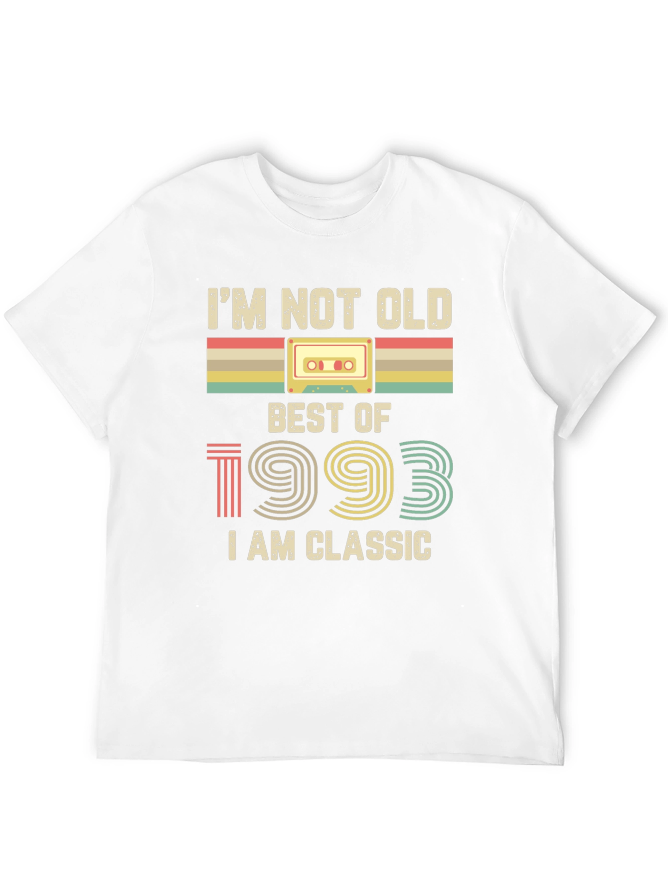 Black I'm Not Old Best of 1993 Classic T-Shirt view 12