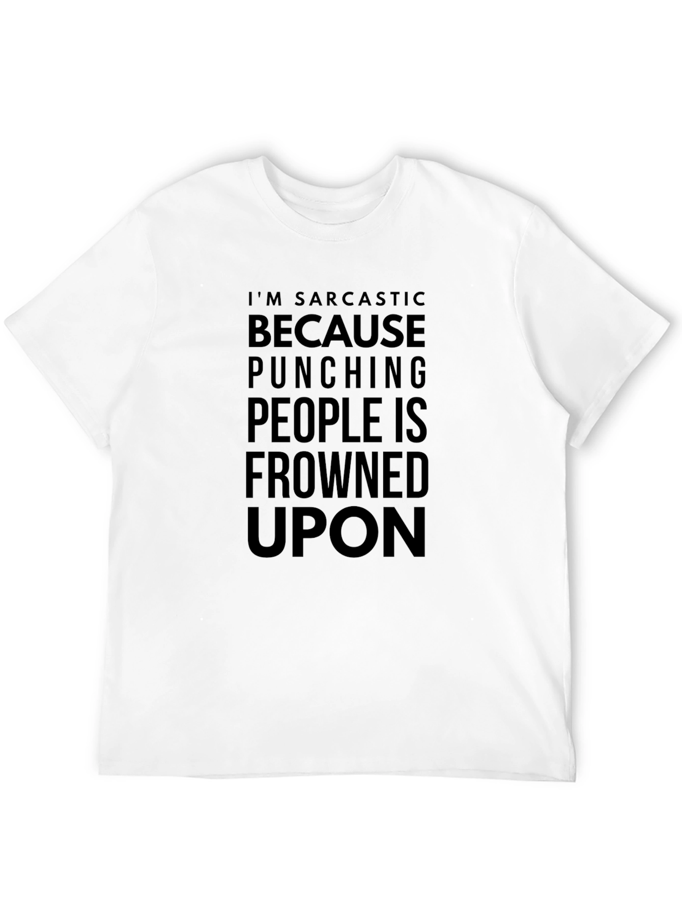 Black Sarcastic Humor Graphic T-Shirt view 12