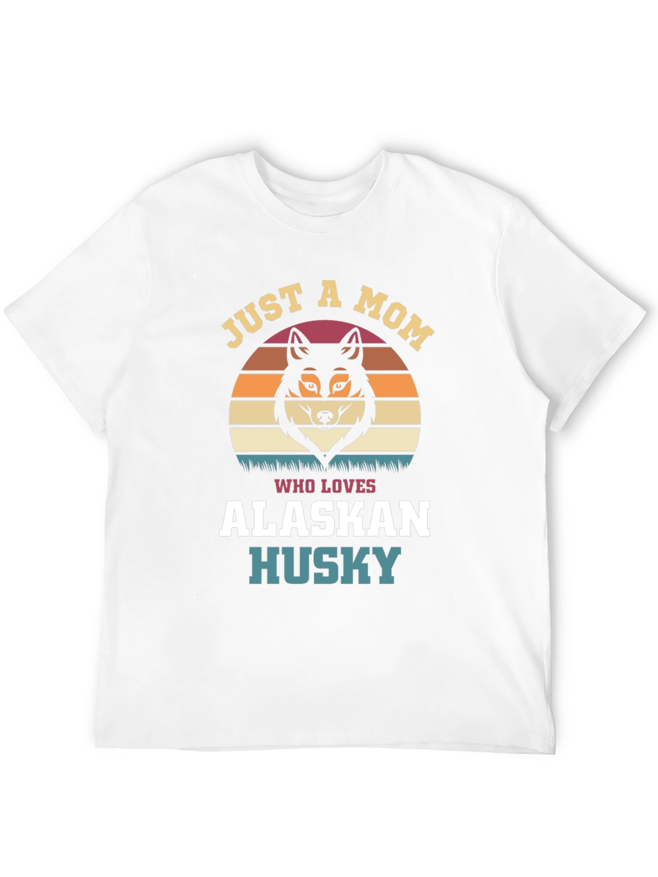 Black Just A Mom Who Loves Alaskan Husky T-Shirt view 12
