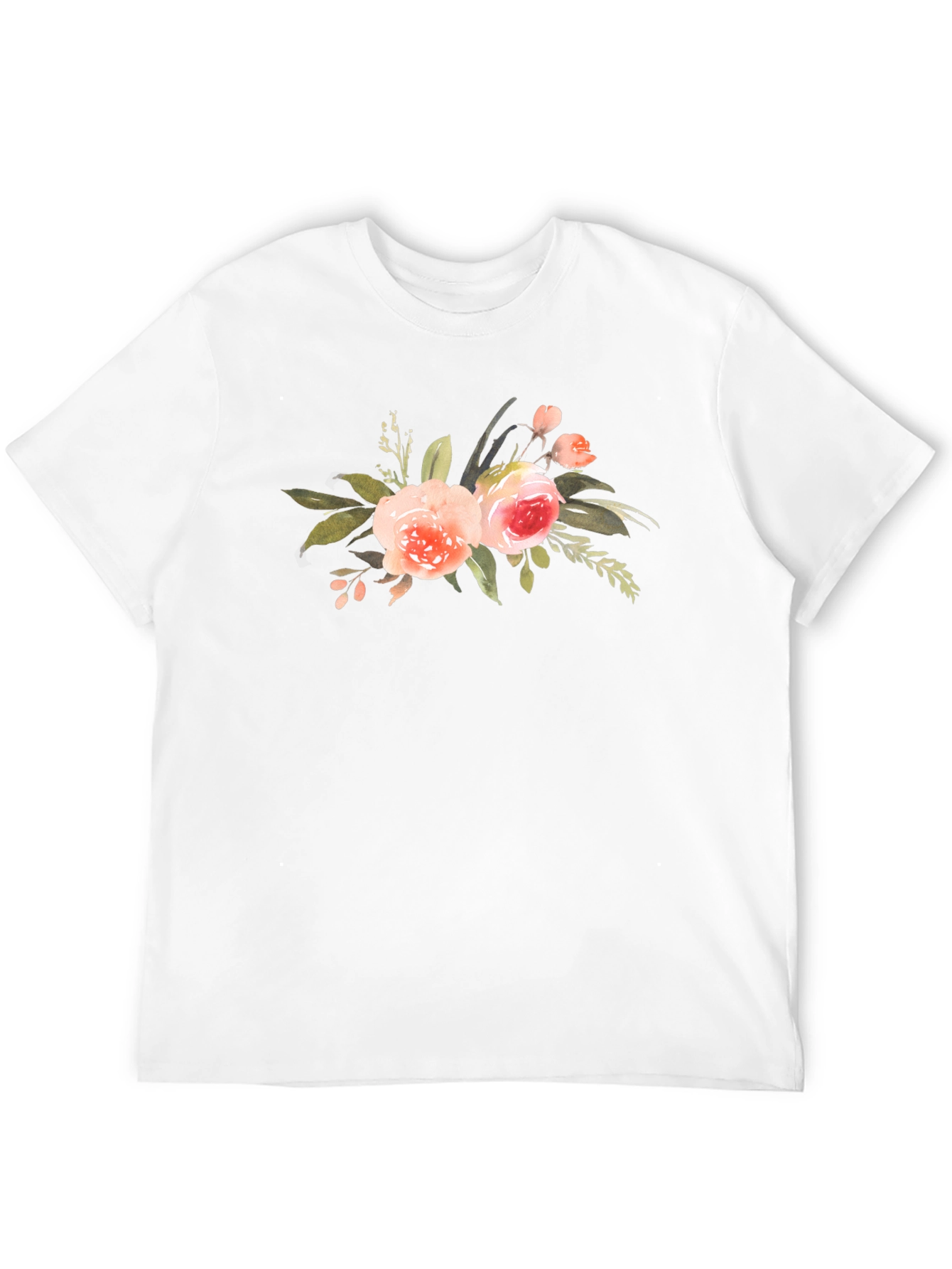 Black Floral Print Black T-Shirt: Stylish and Comfortable view 12