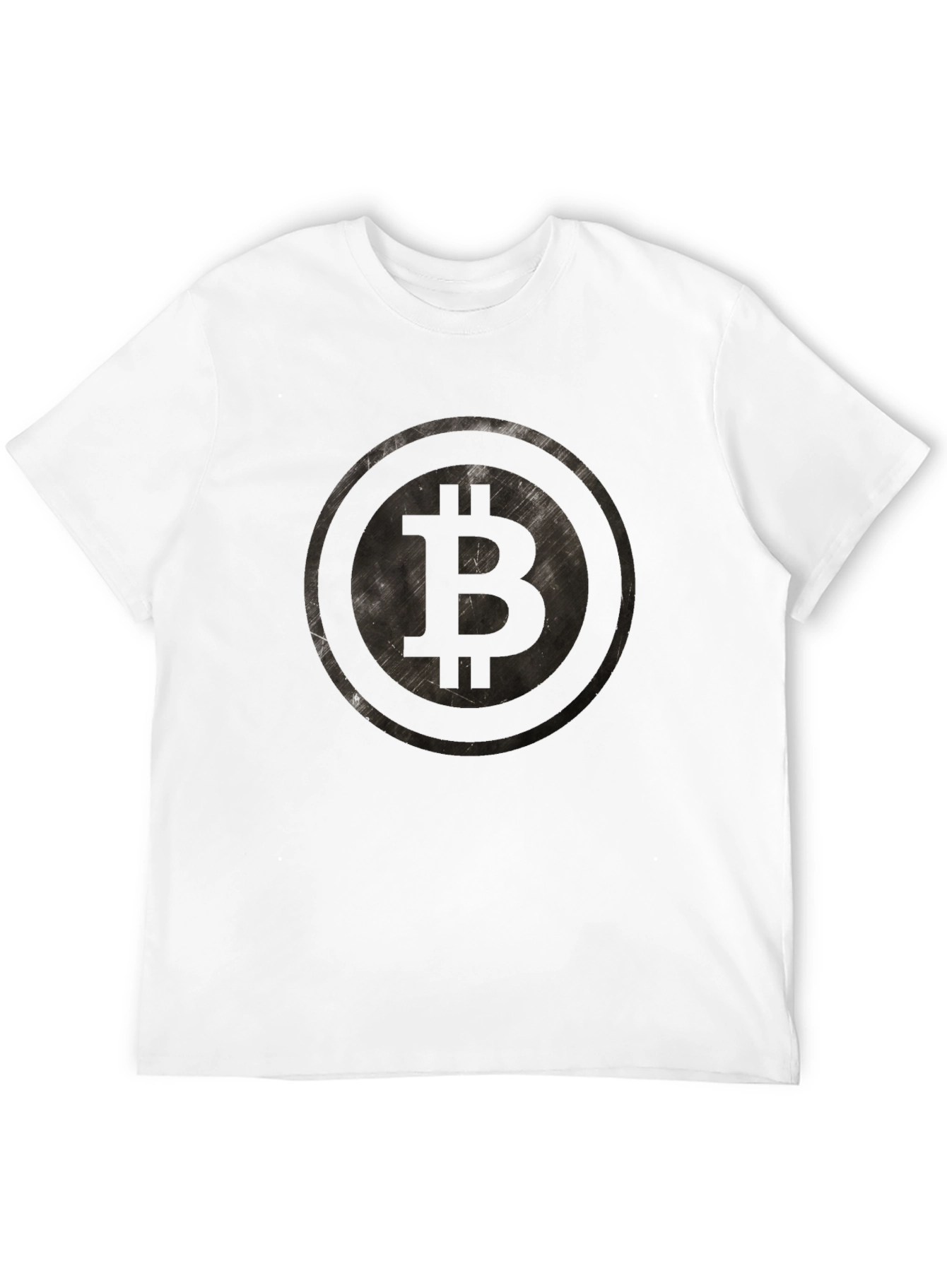 Black Bitcoin Logo Graphic T-Shirt view 12