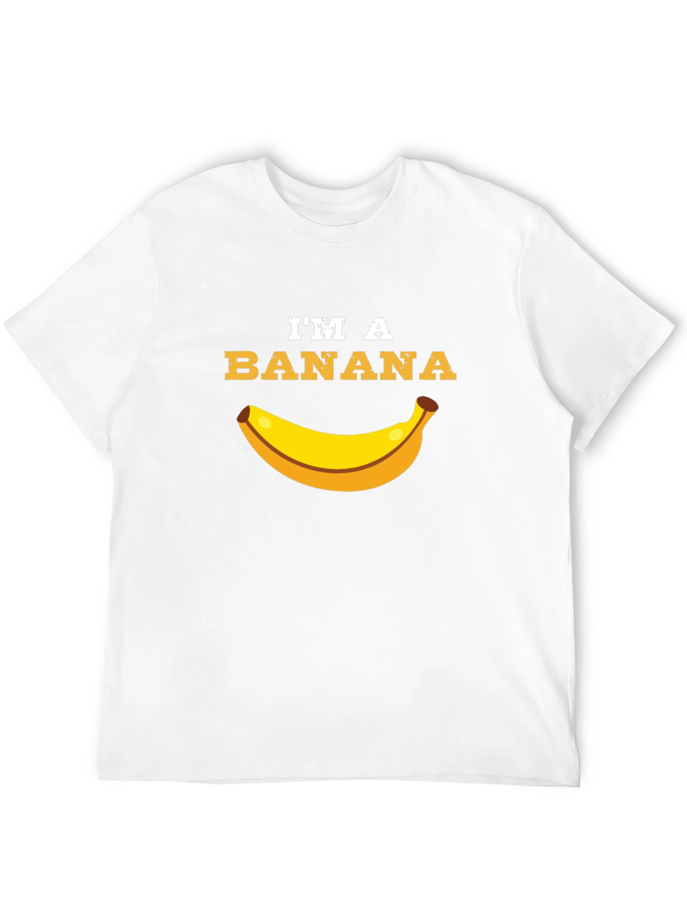 Black I'm a Banana Funny Graphic T-Shirt view 12