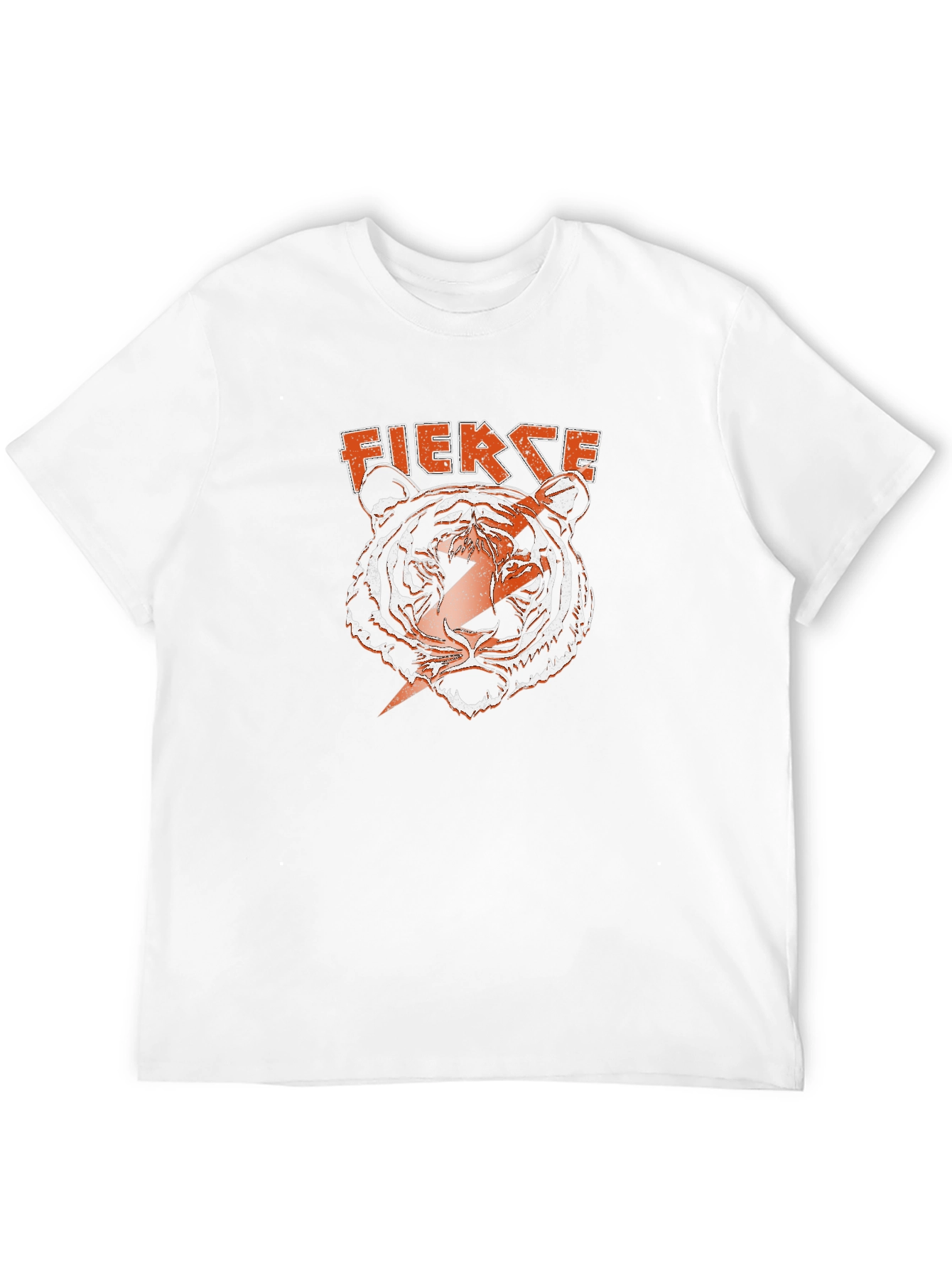 Black Fierce Tiger Graphic Tee - Bold Lightning Design view 12