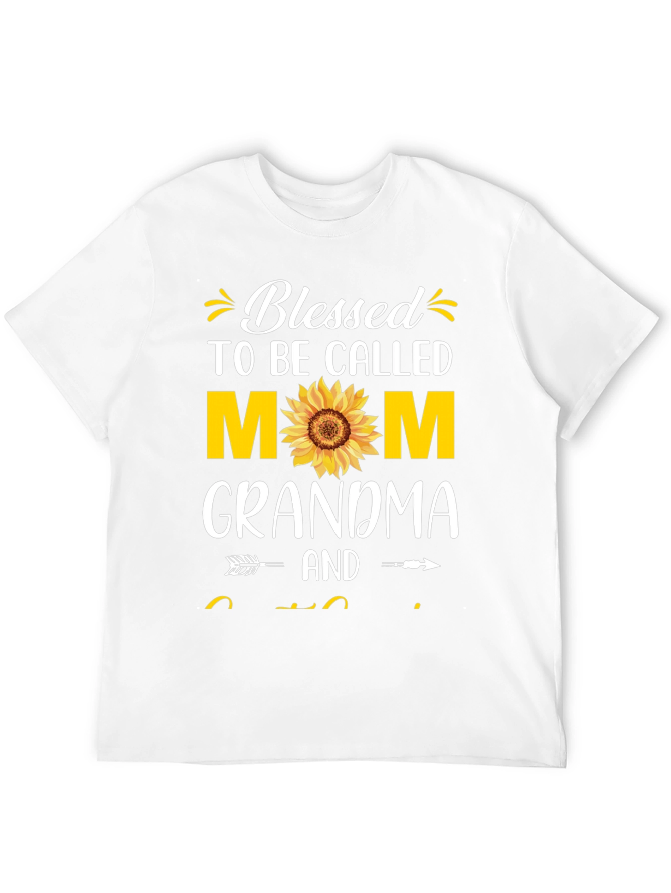 Black Blessed Mom Grandma T-Shirt view 12