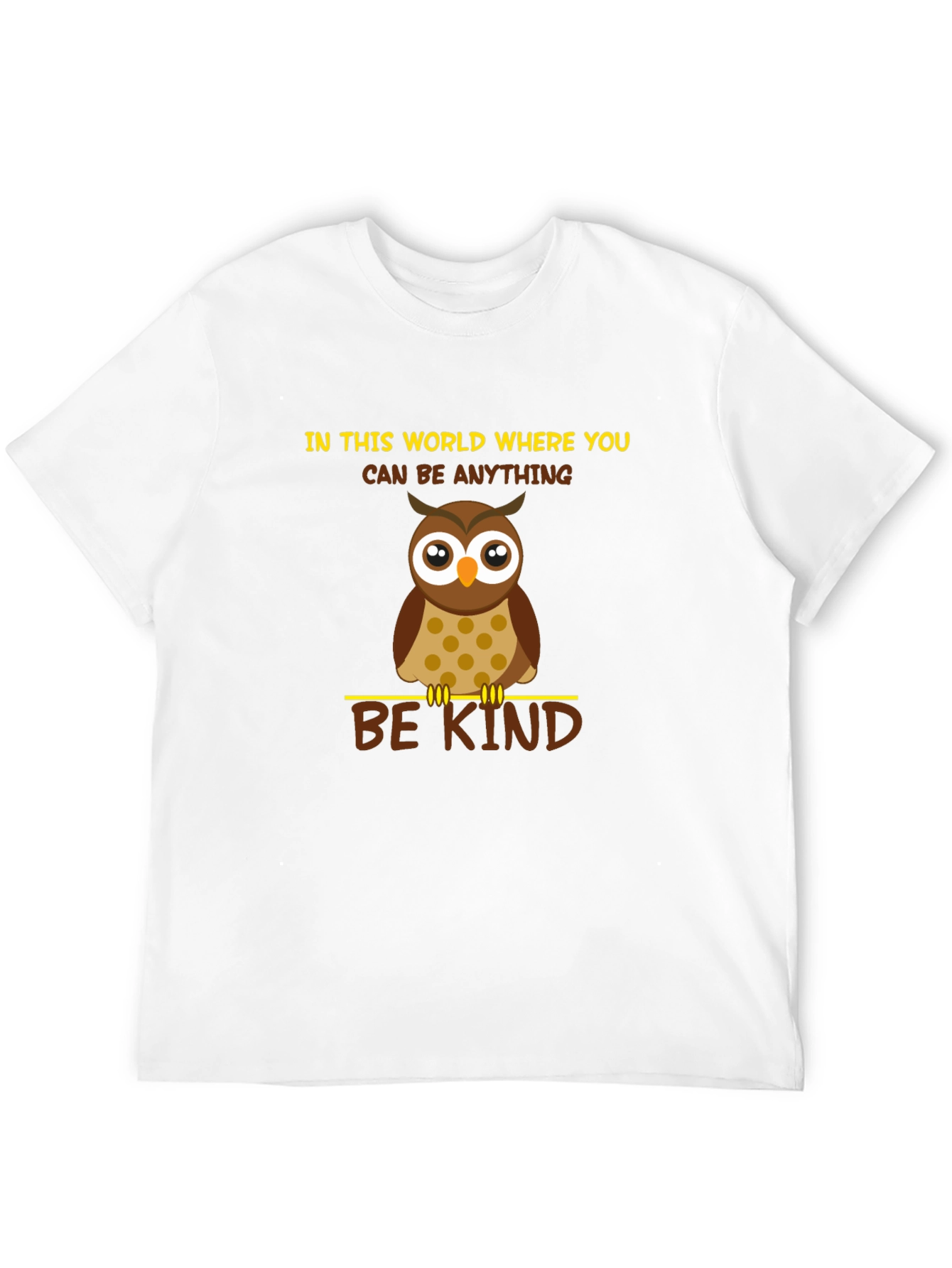 Black Be Kind Owl Graphic T-Shirt - Black view 12