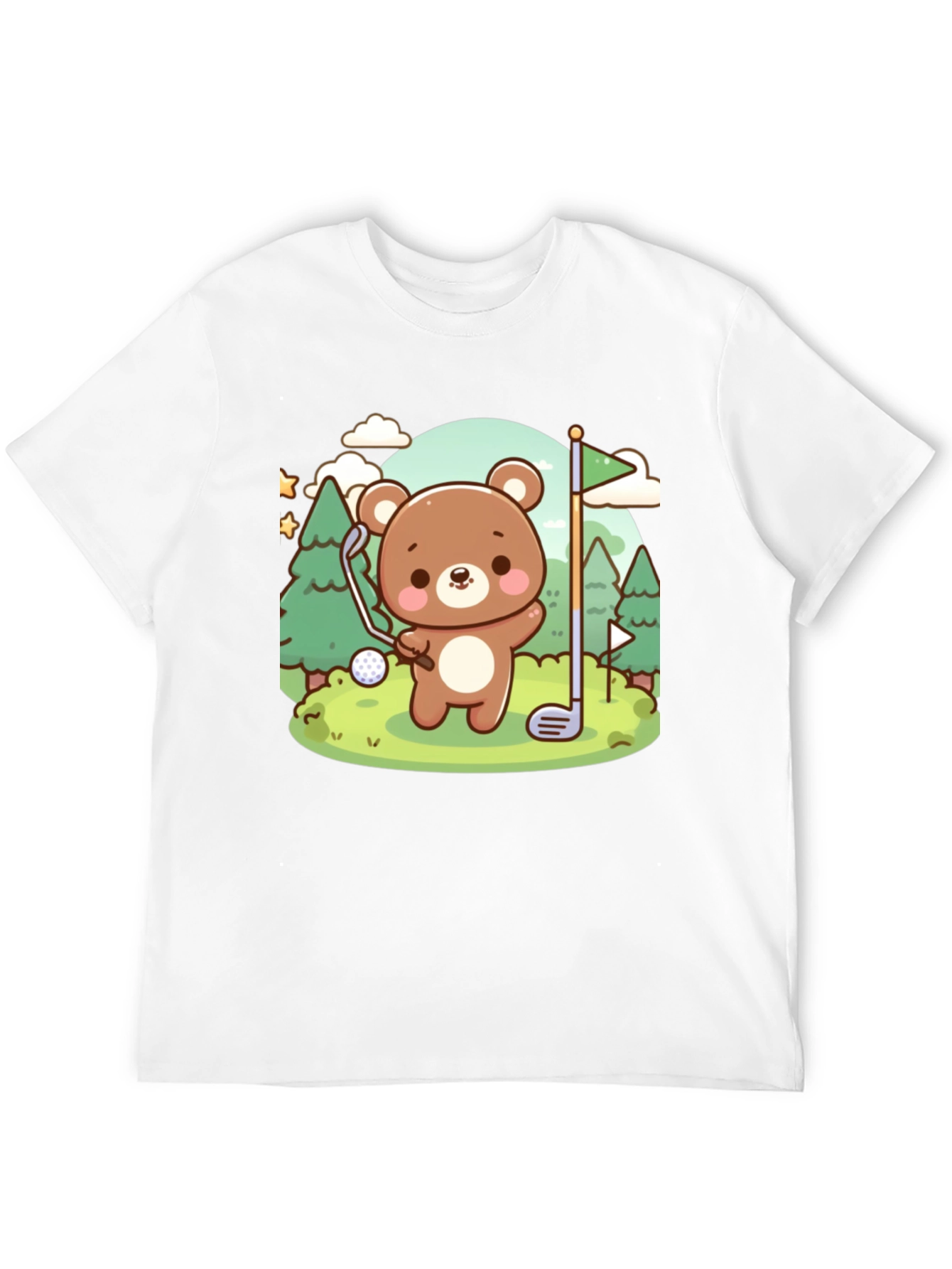 Black Golfing Bear Graphic Tee - Cute & Comfy view 12