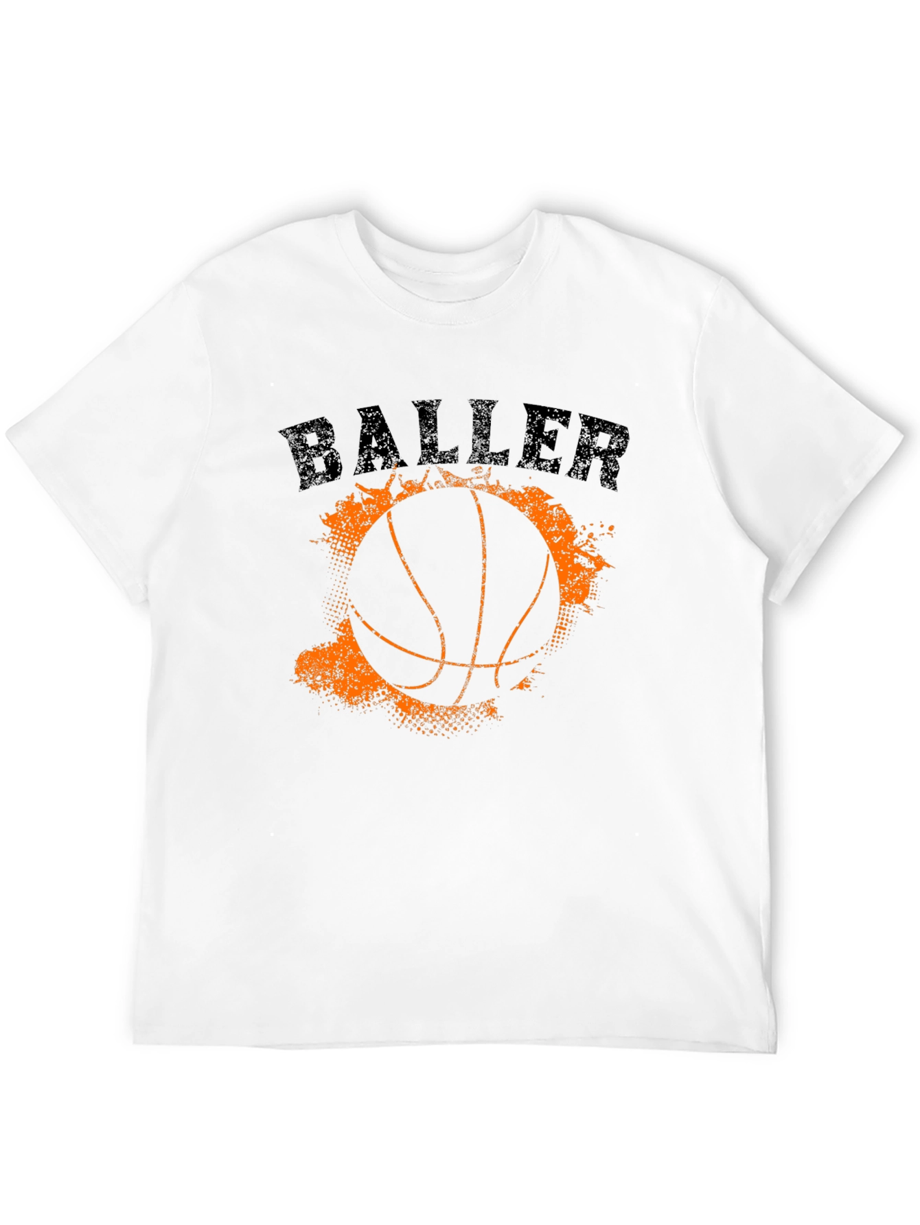 Black Baller Graphic Tee - Basketball T-Shirt view 12