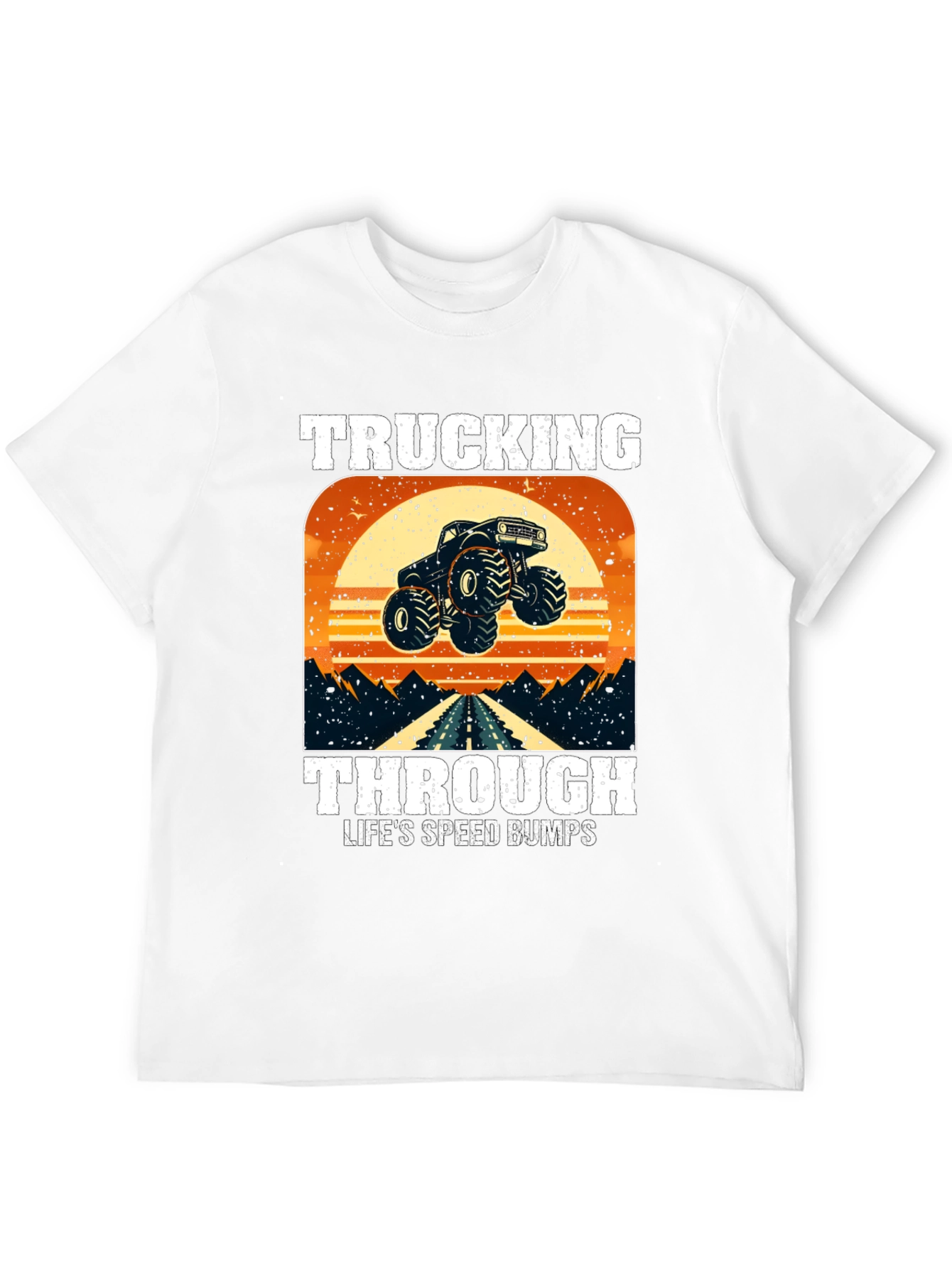 Black Trucking Through Life T-Shirt view 12