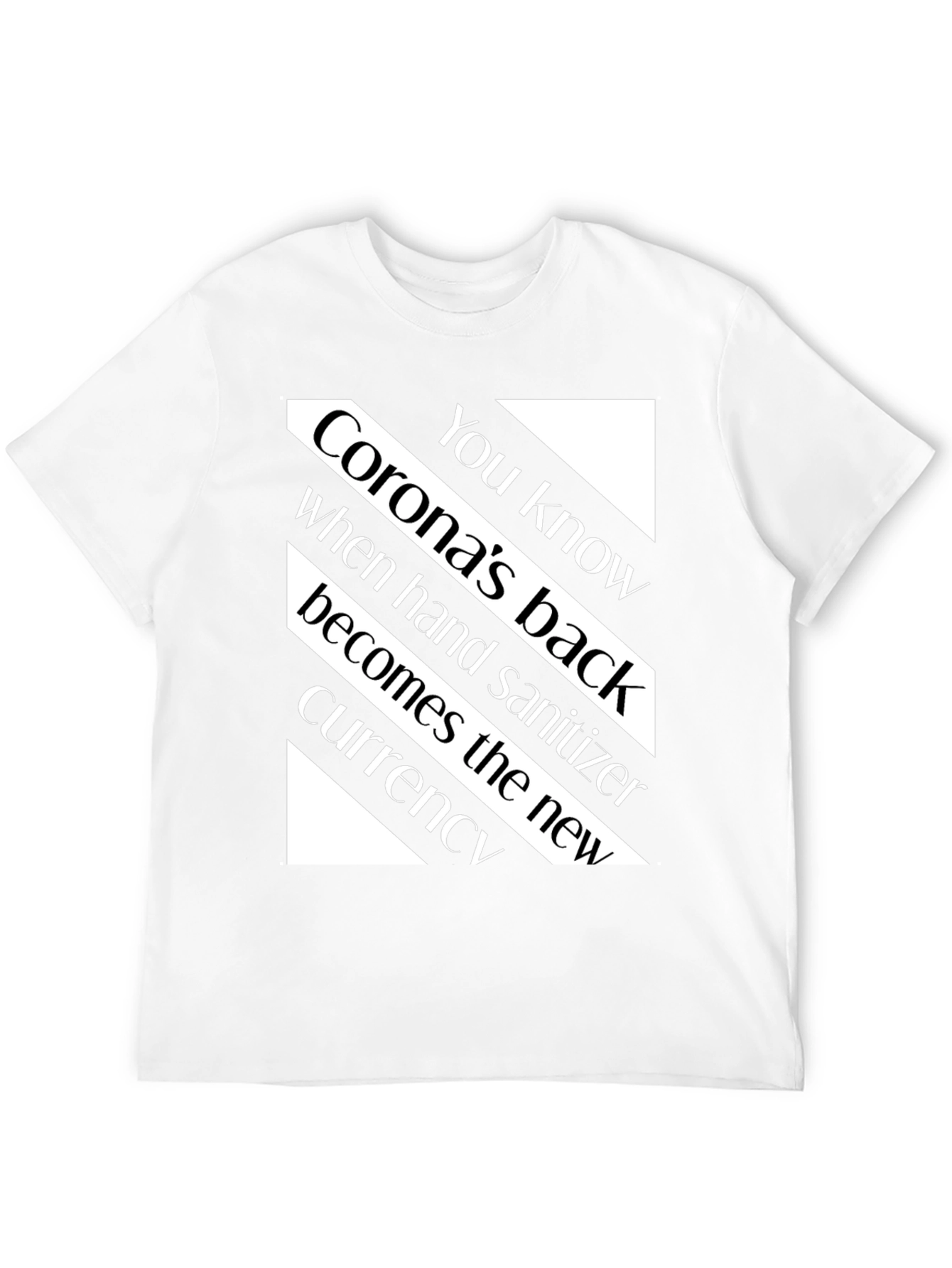 Black Novelty Slogan T-Shirt - Hand Sanitizer Currency Tee view 12