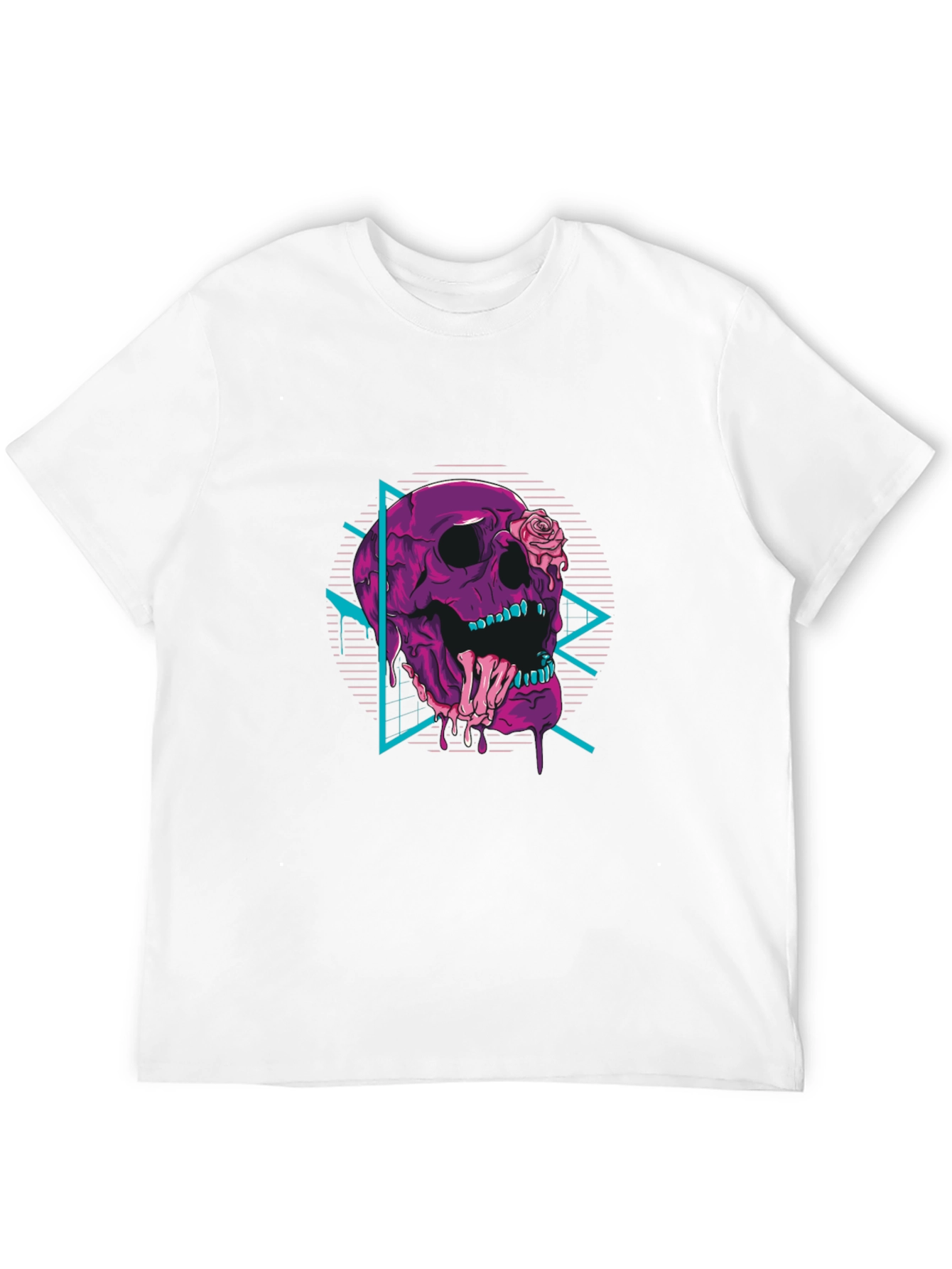 Black Skull & Rose Graphic Tee - Retro Vibes view 12